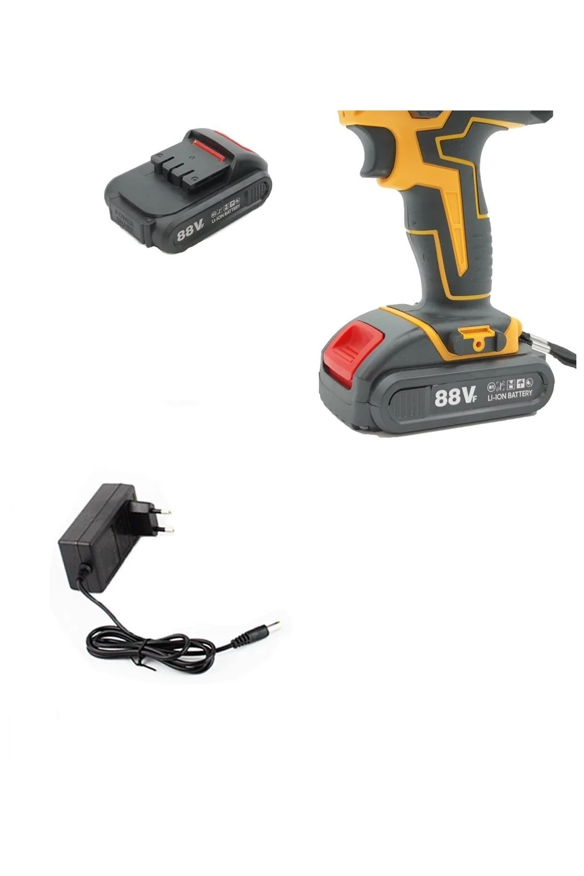 Şarjlı Matkap Için Şarj Adaptörü 18v 21v Li-on Pil Şarj 5.0 mh 4.0 Mah Üniversal 18650 pil için