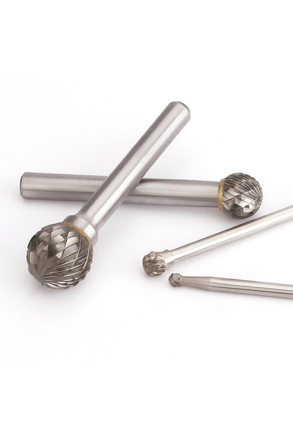 Kalıpçı Taşlama Cnc Karbür Freze Uç Seti Yoğun Çelik Tungsten Yuvarlak Kafa Carbide Uç Seti 4 Parça