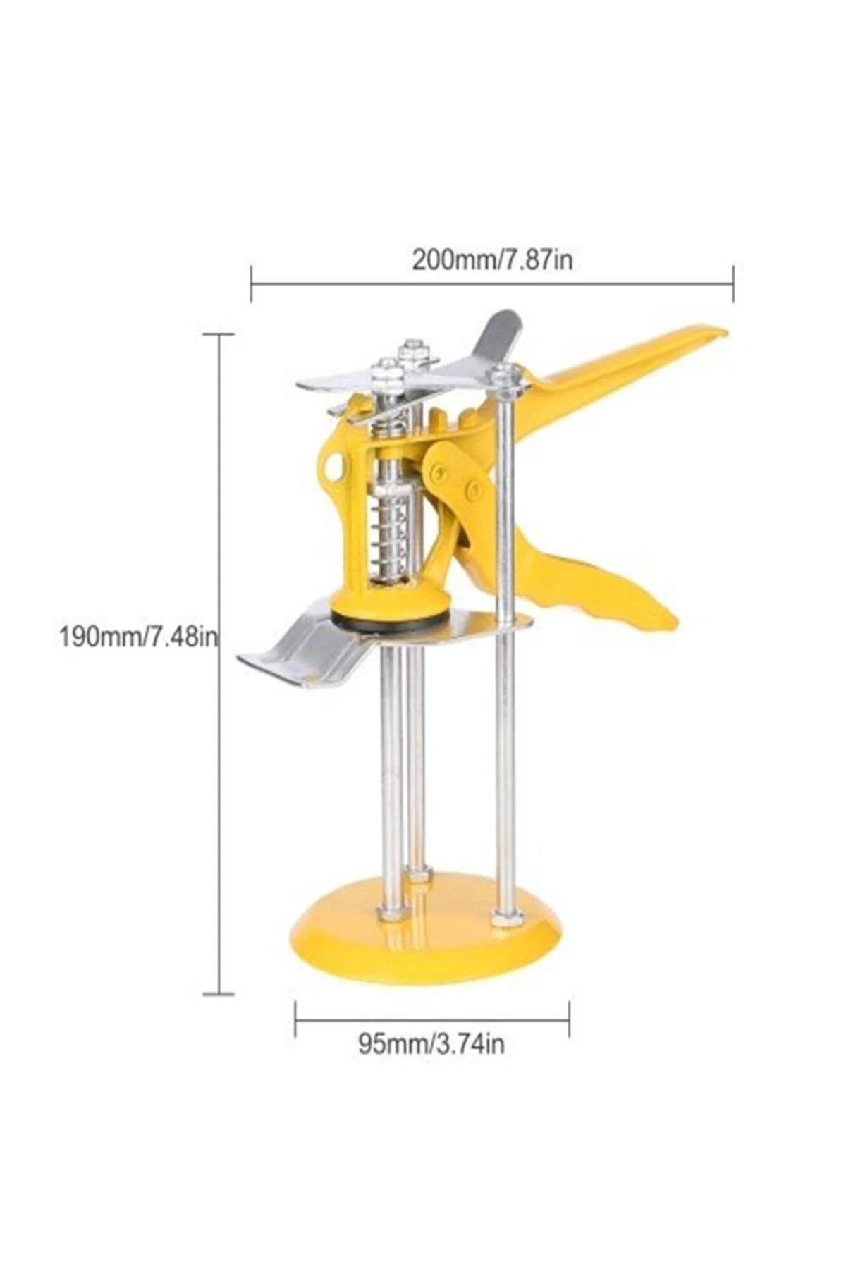 Seramik Seviye Belirleme Kaldıraç Aparatı Metal Gövde 3 Kızaklı