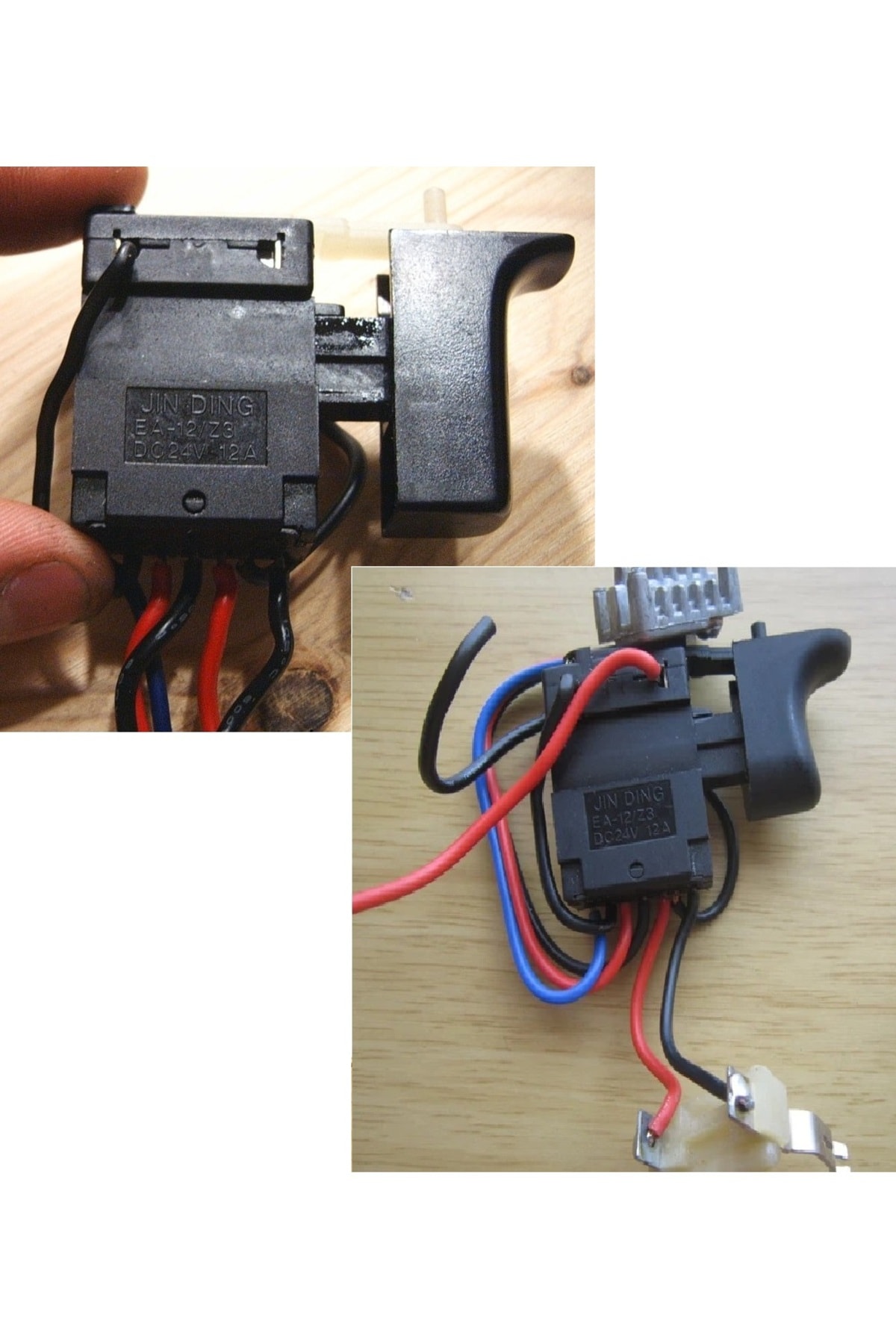 Akülü Matkap Anahtar Tetik Kontrol Anahtarı Şarjlı Matkap Tetiği Jin ding EA 12/Z2 DC 7.2 15V 12A
