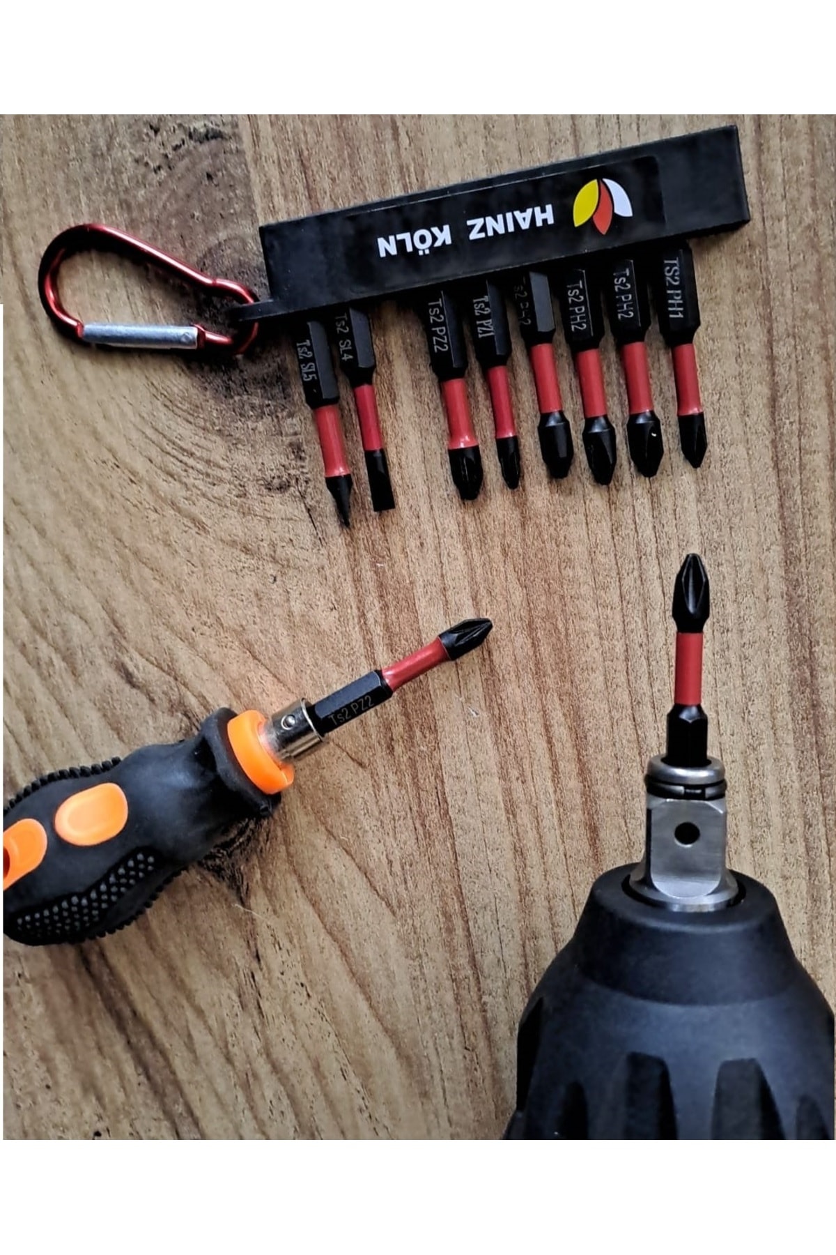 Bits Uç Matkap Ucu Tornavida Ucu Vidalama Ucu Yıldız Profesyonel 10 Lu Ph2 Pz2 Anahtarlıklı