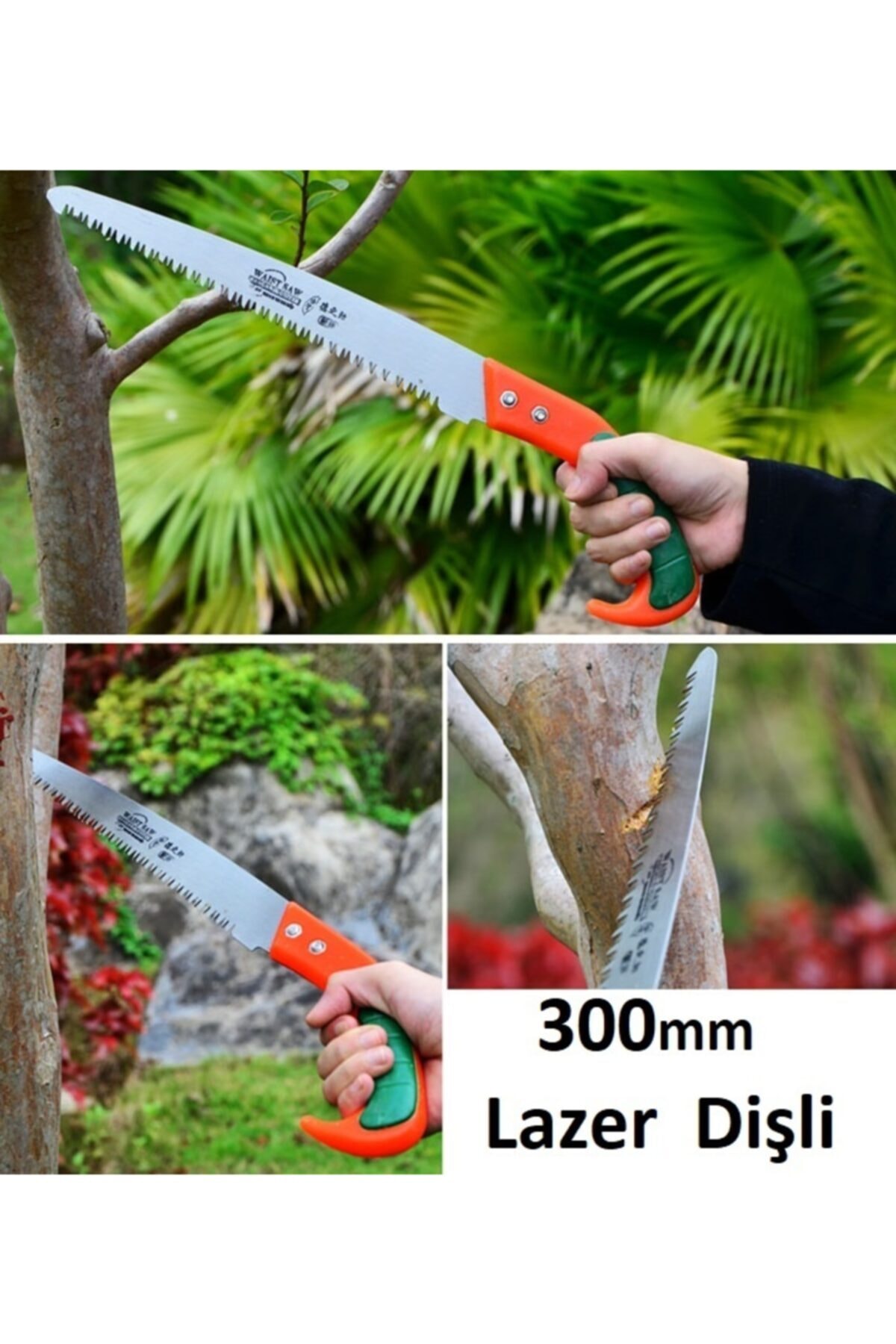 Bahçe Ağaç Dal Kesme Budama Bileme Seti Testere Makası Tırpan Taşı Bahçe Takımı
