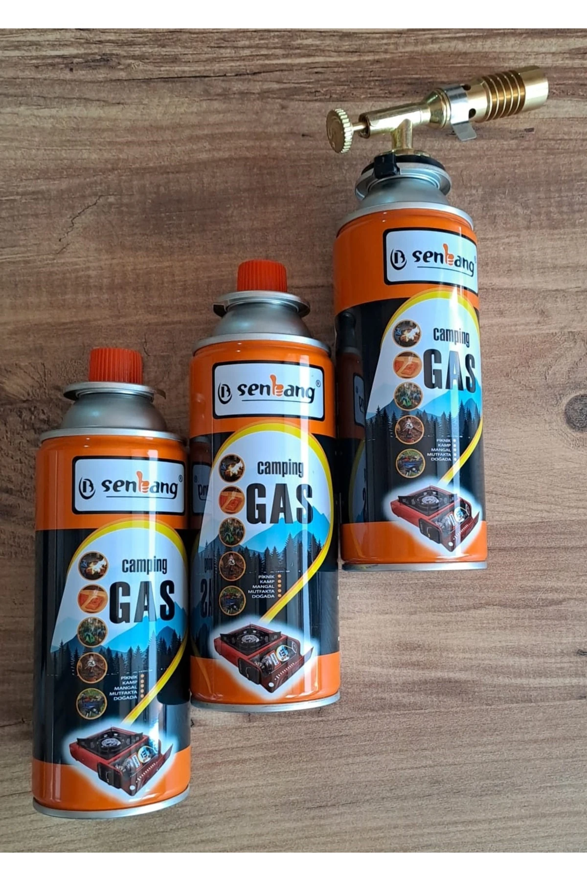 Şaloma Gaz Pürmüz Başlık ve 3 adet Gaz Seti Tamirci Kaynak Çakmağı Pürmüz Kafası torch Profesionel