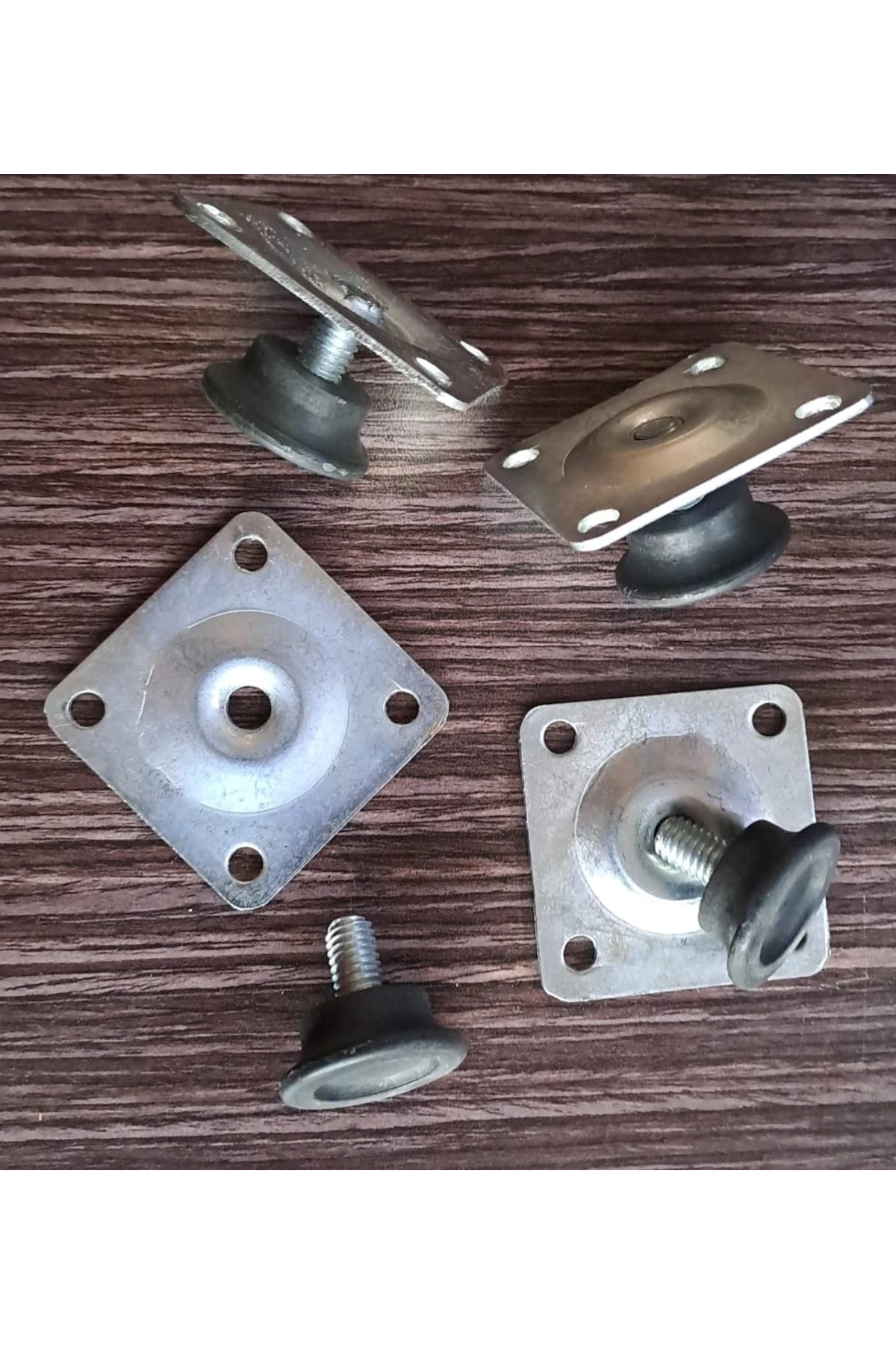 Mobilya için ayarlı ayak montaj braketi ve papuç seti 4 lü set Dolap Şifonyer ayarlanabilir Ayağı