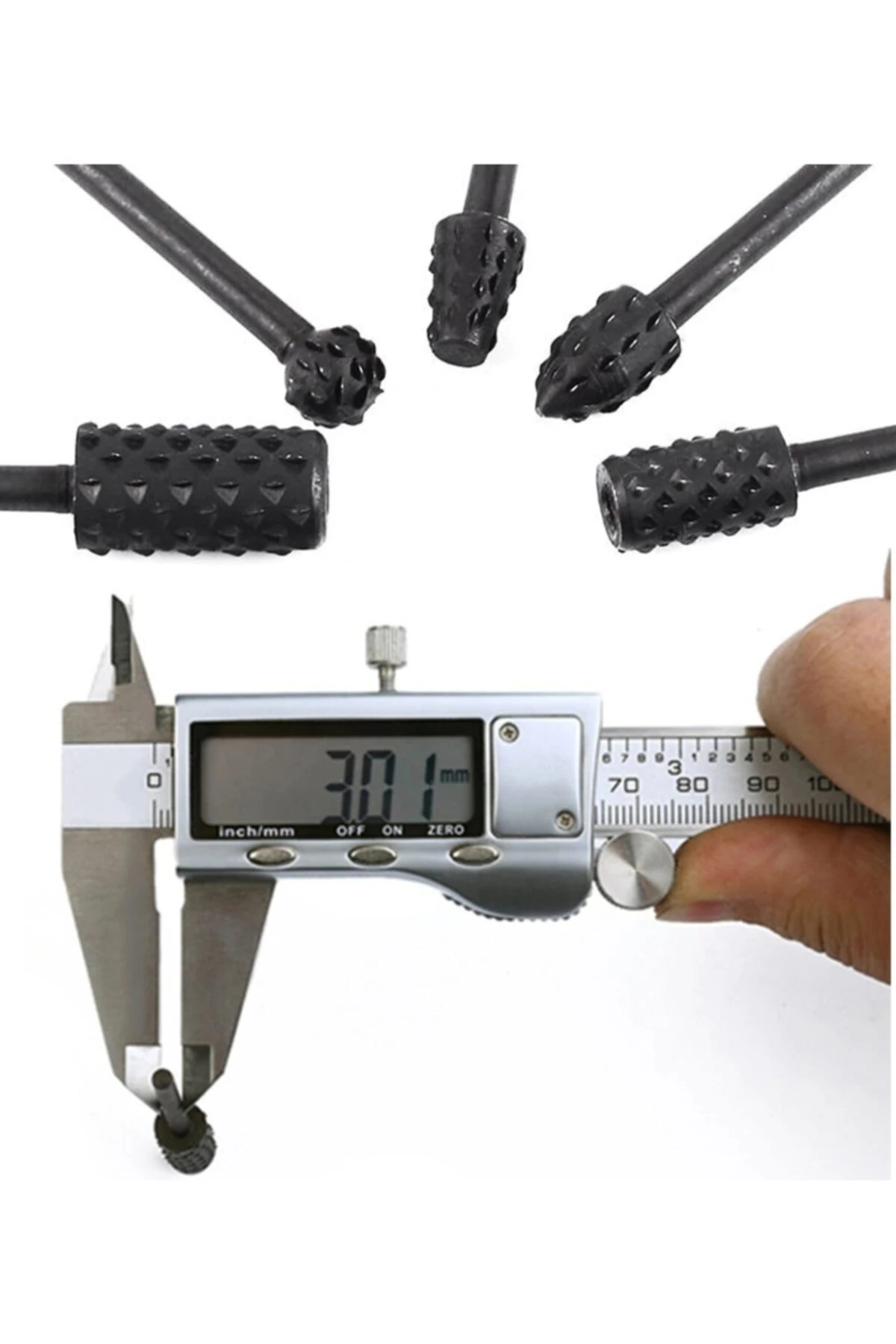 5 Parça Hss Ahşap Için Törpü Freze Uç Seti Dremel Benzeri Gravür Makinası Için Kalıpçı 3.17mm Sap