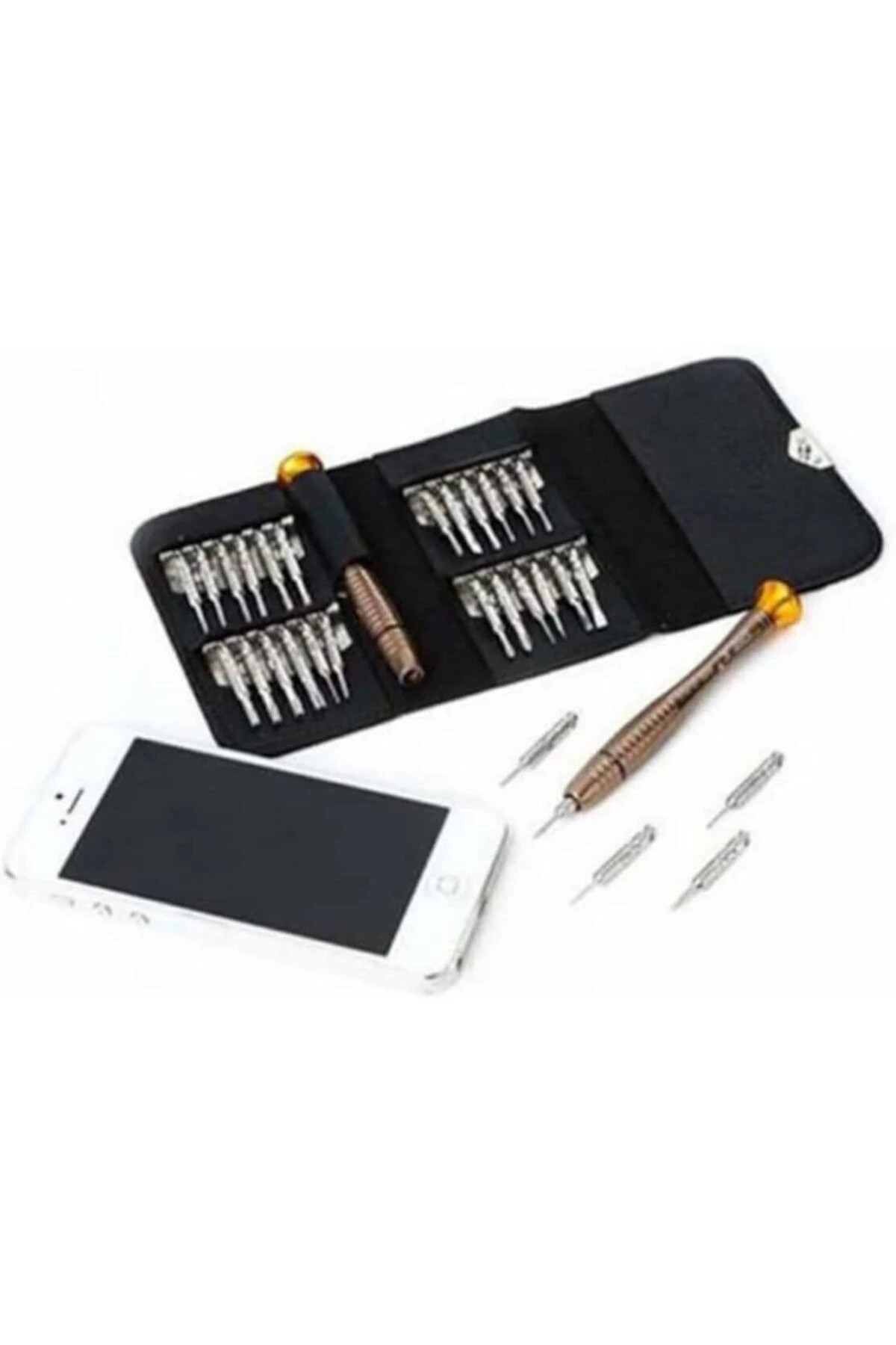 hassas mekanik tornavida seti 25 parça cep telefonu gözlük PC Laptop tamir seti kılıflı