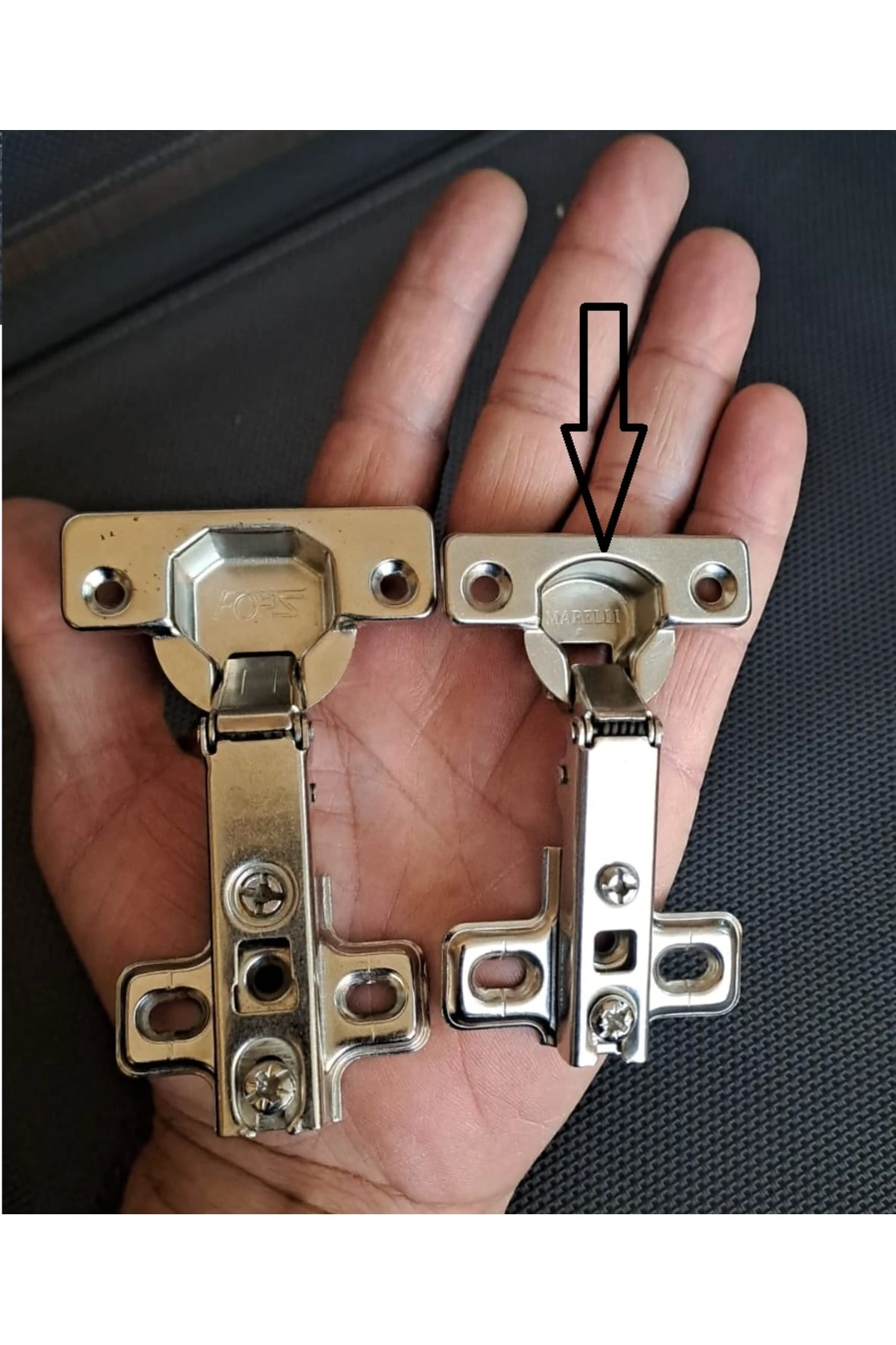 Küçük Tas Menteşe Mini Tas Menteşe Sürerek Düz 38/7,5