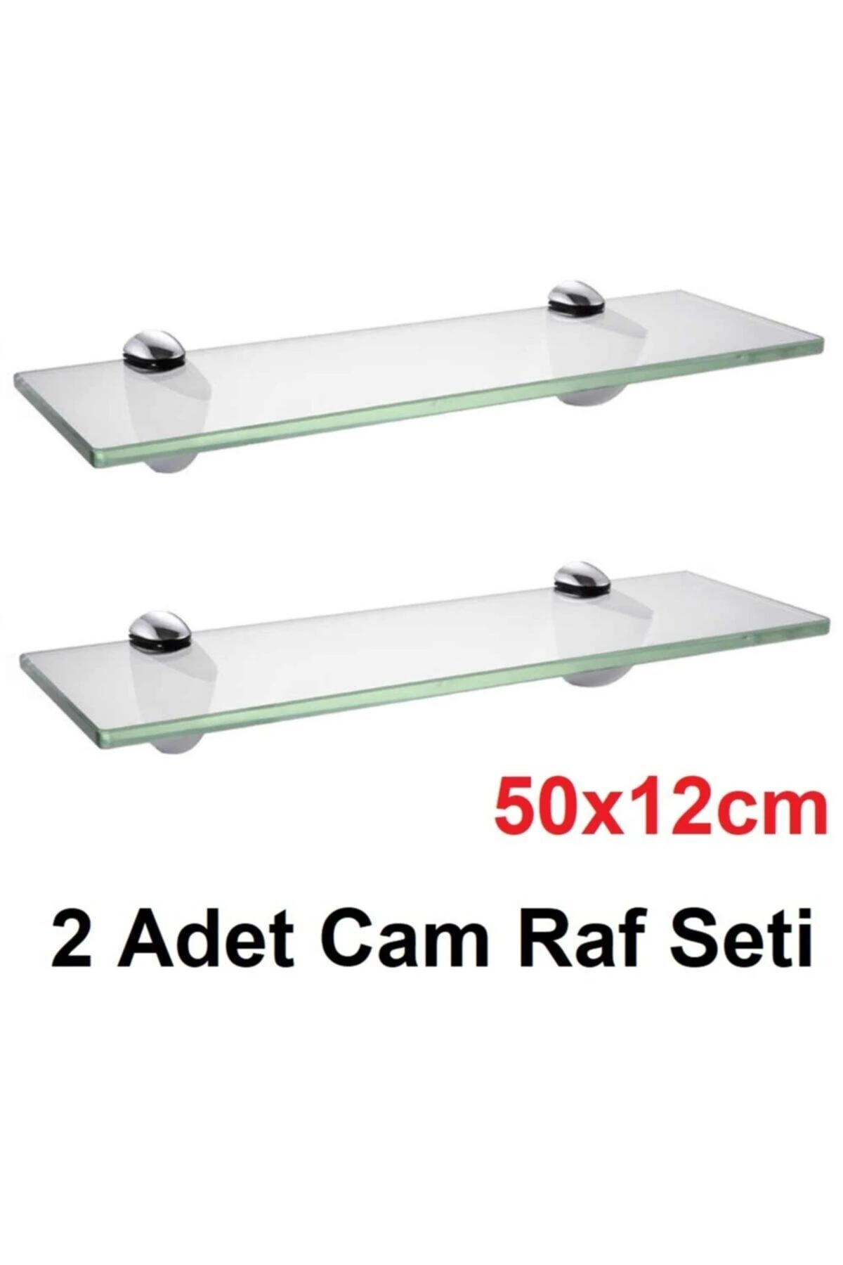 Cam Raf Ikili Set Banyo Duvar Ahşap Montajlı Etejer Rafı Rodajlı Cam Rafı Montaj Aparatlı Etajer