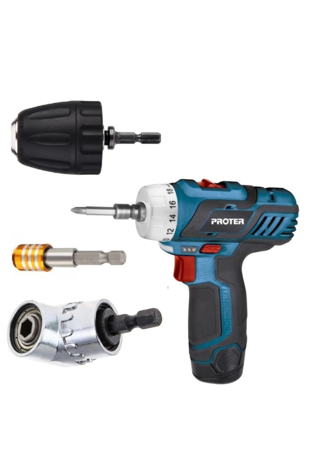 Şarjlı Vidama Matkap Için 1/4 Hex Adaptörlü Mandren Köşe Vidalama Hızlı Bits Adaptör Seti 3 Parça