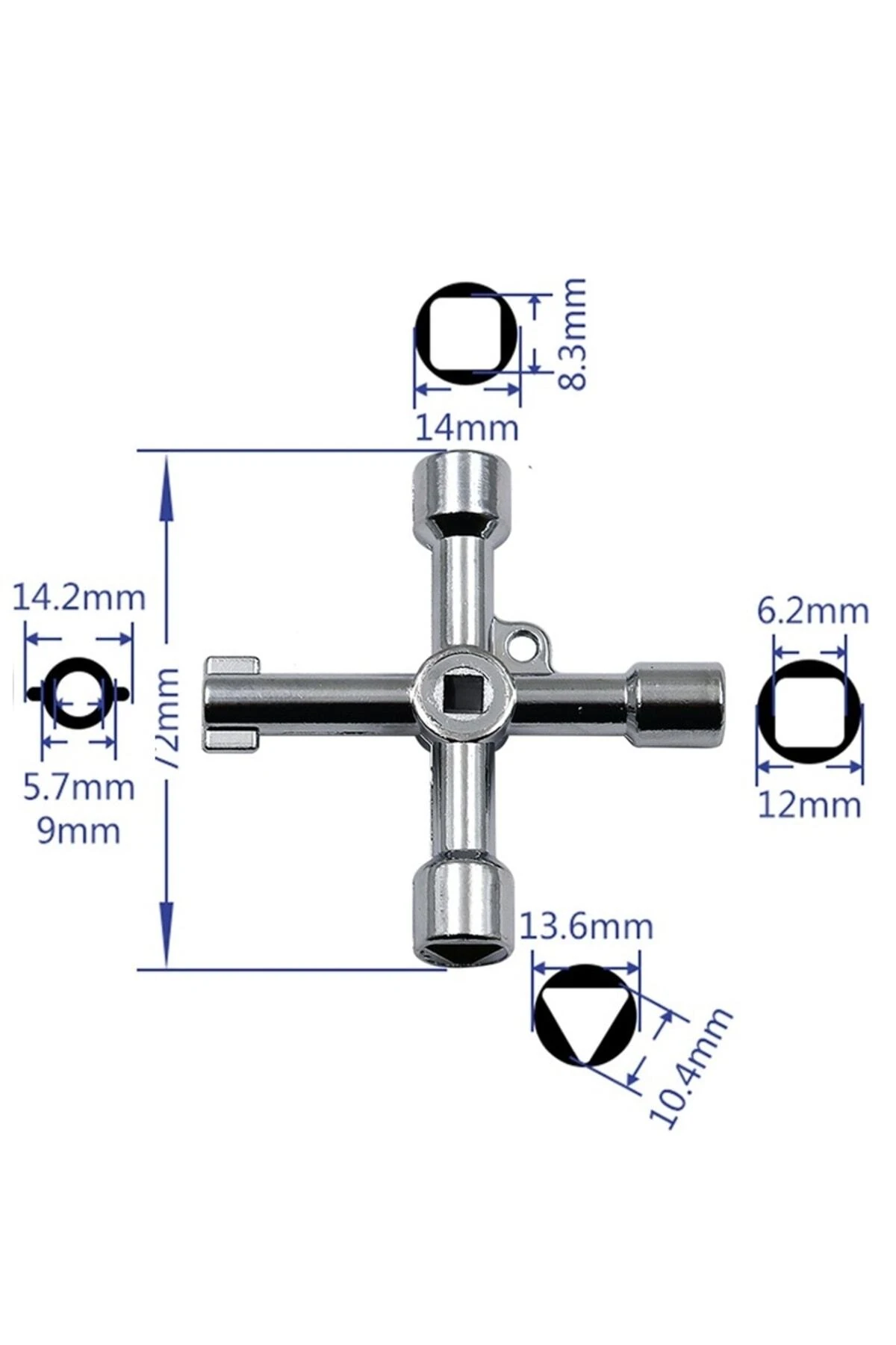 Pano Aanahtarı Istavroz Metal Pano Kilit Anahtarı Extra Bits Uçlu Elektrik Kumanda Dolabı Fonksiyonl