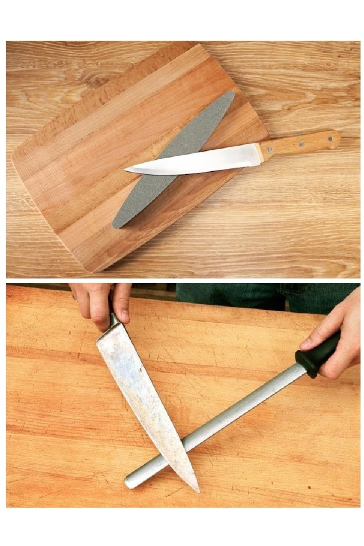 bıçak bileme oval masat ve bileme taşı satır nacak bileme Yassı 37cm masat tırpan taşı seti