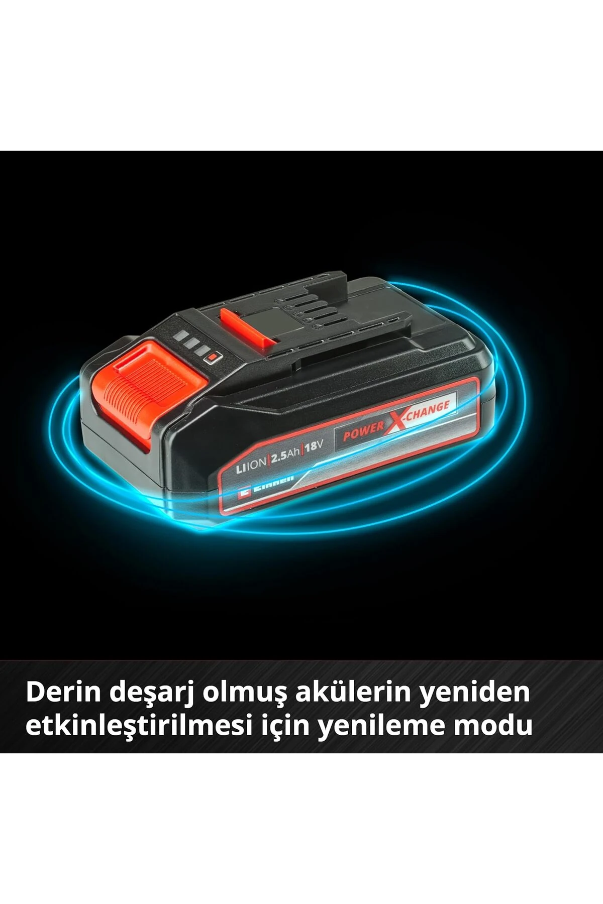 Einhell Şarjlı Matkap Için Yedek Batarya 18v Volt Şarjlı Makine Aküsü 5 pil grubu 2,5 Amper