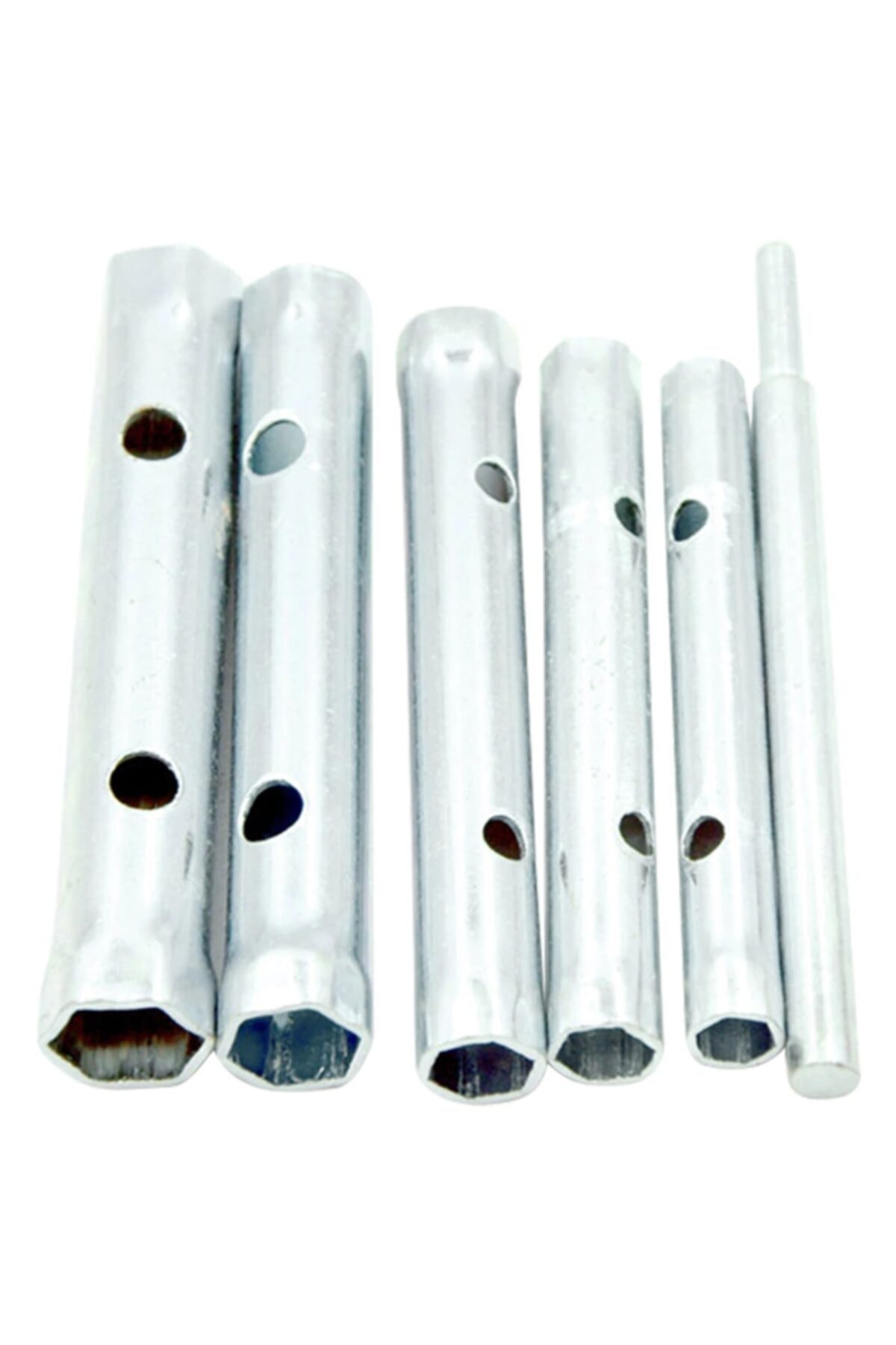 T Kollu Buji Boru Anahtar Seti Kovan Tipi Borulu Lokma Takımı 8-17mm Kollu Set 6 Parçalı