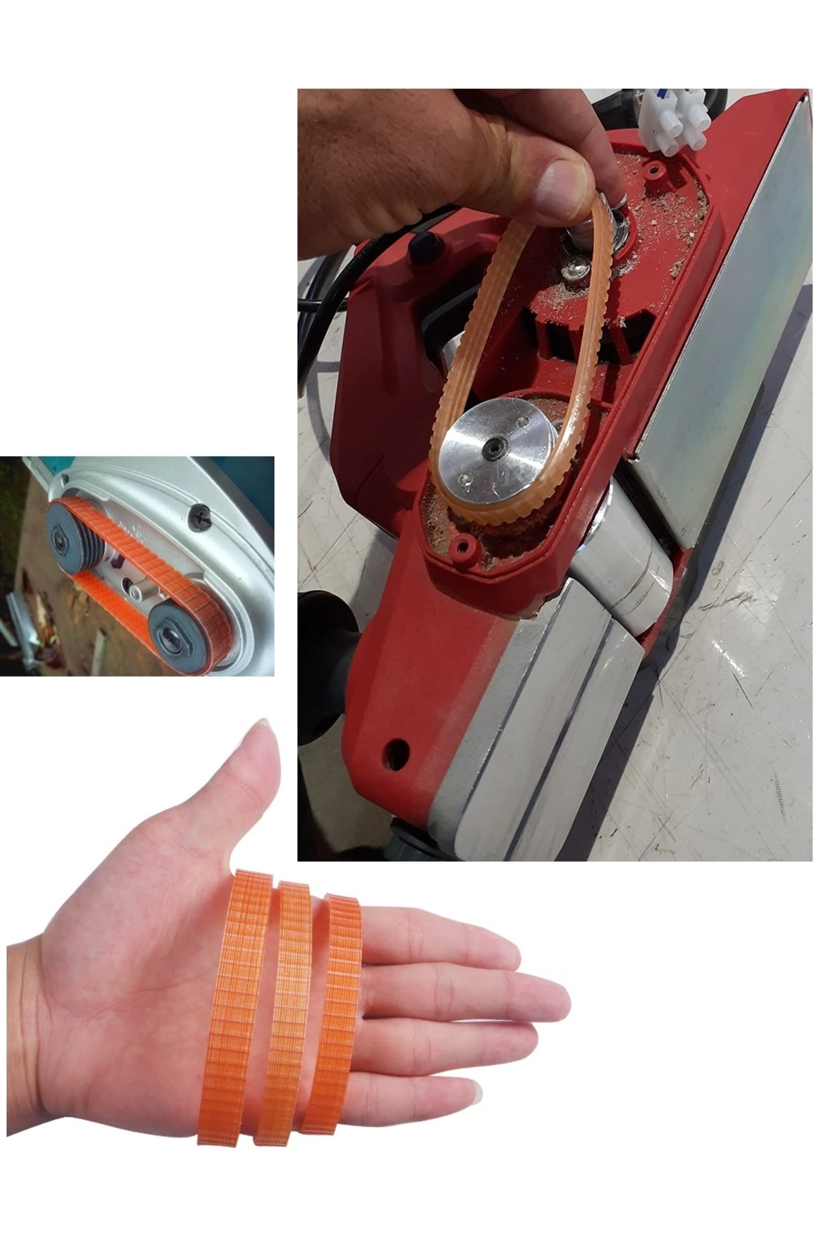 Elektrikli El Planyası Kayışı Ahşap Rende için Motor bıçak arası Kayış 220-10mm üniversal triger bel