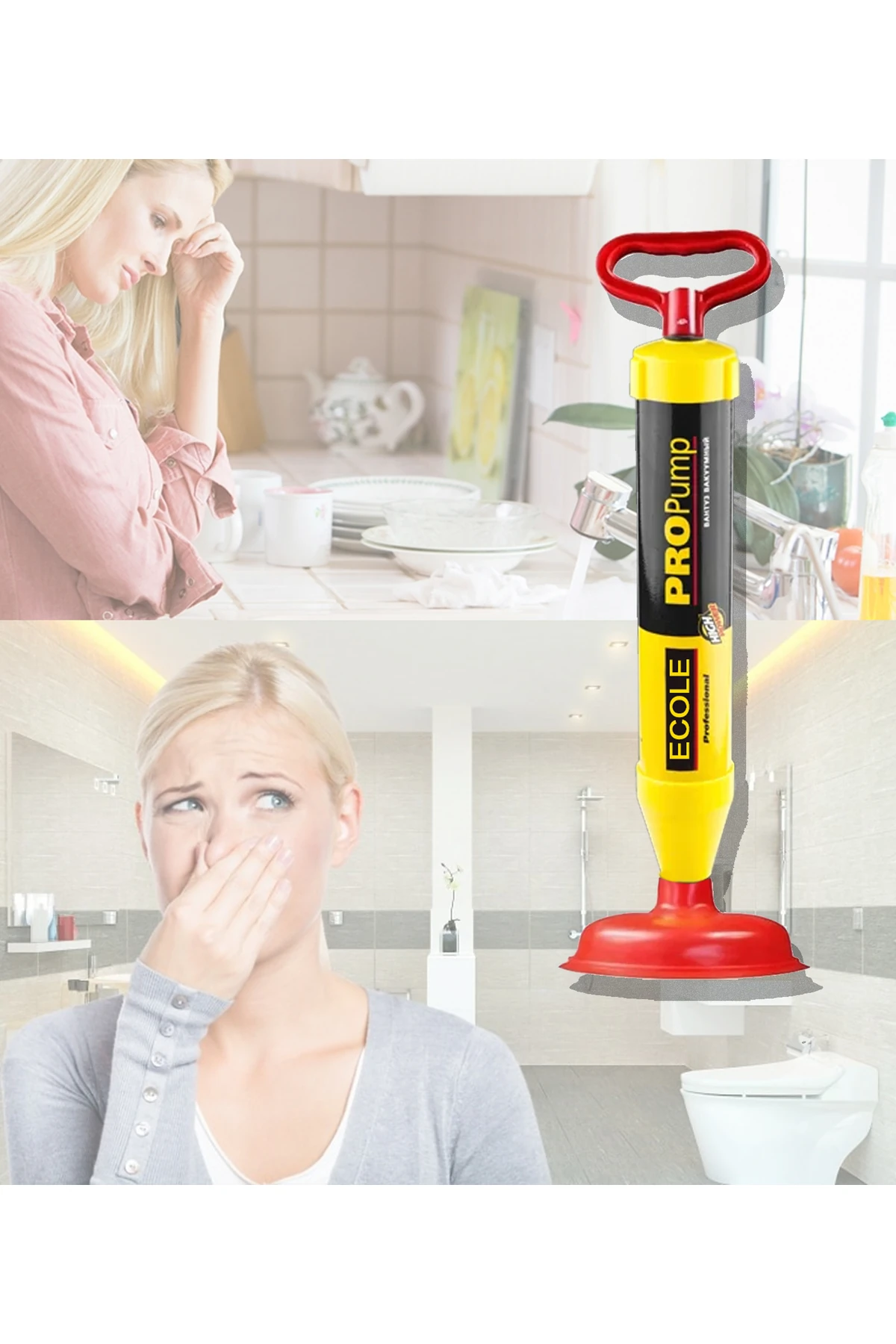 Propump Klozet-Banyo-Lavabo-Gider Açma Pompası- Tıkanıklık Açma Pompası (İlaçsız Zahmetsiz)