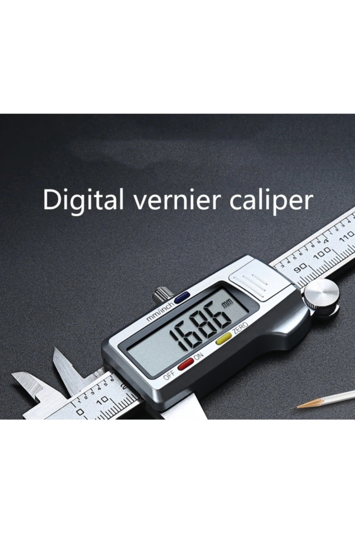 Kalınlık Ölçer Mikrometre Dijital Çelik Kumpas 0,01mm Hassasiyet Kompratör Elektronik Kumpas