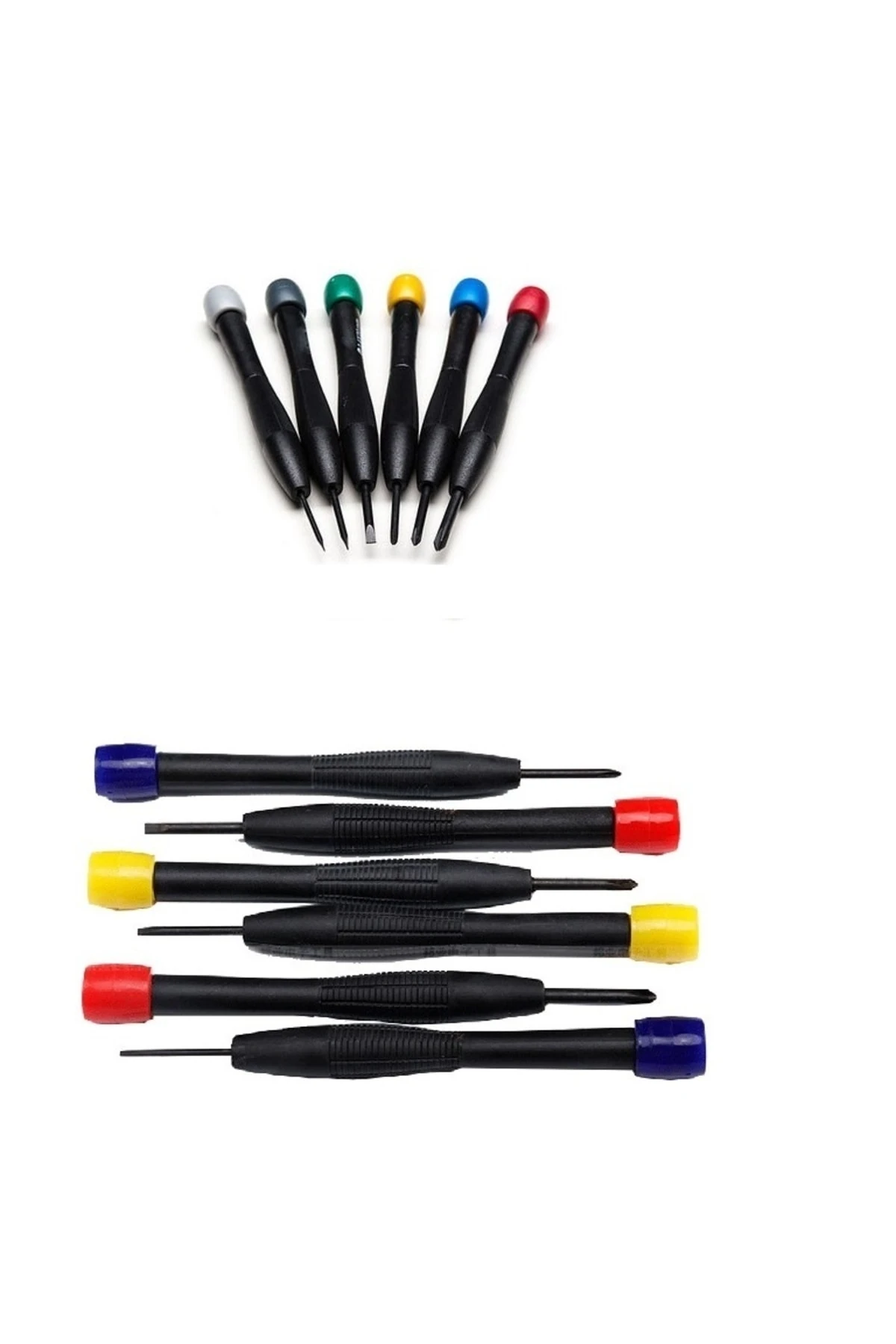 Saat Gözlük Telefon Tornavida Seti 6 Parça Yıldız Düz Tornavida Seti Mini Saatçi Tornavida Takımı