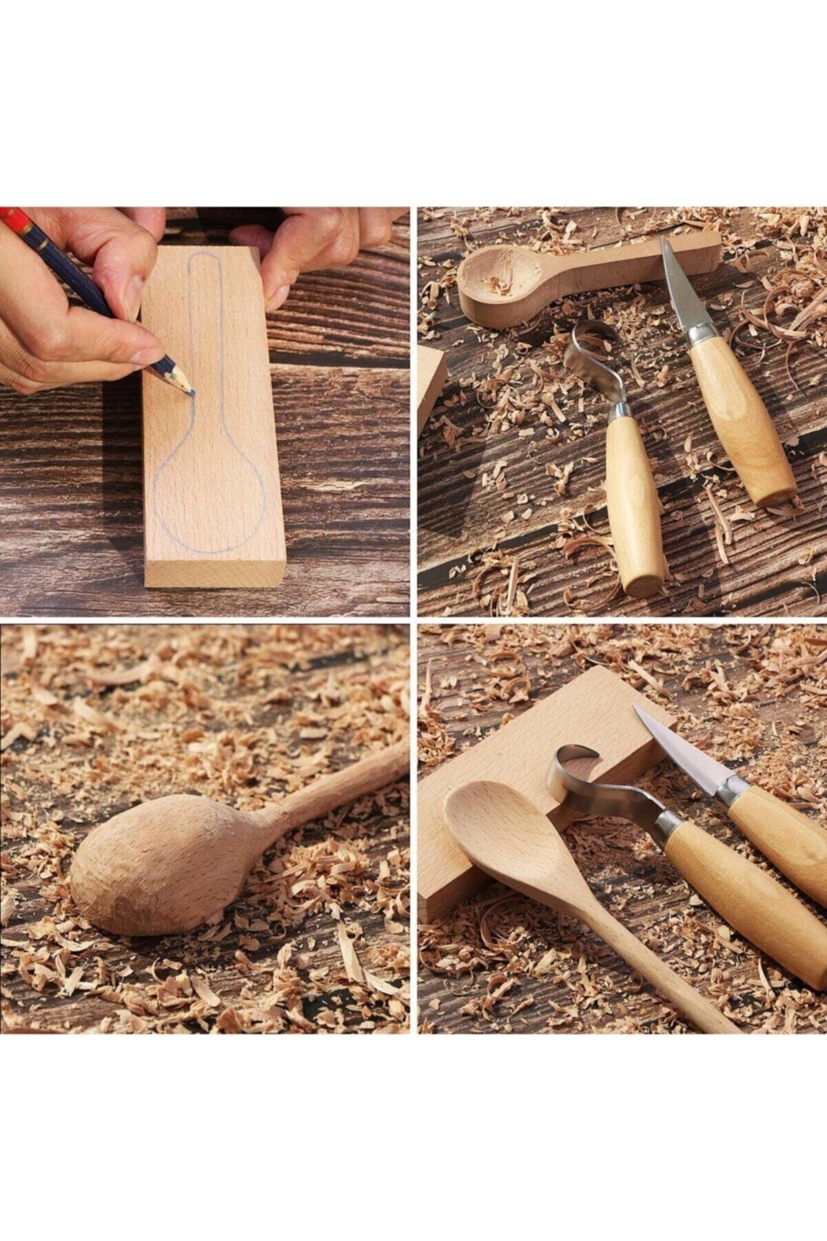 Ahşap Kaşık Kuksa Oyma Bıçağı