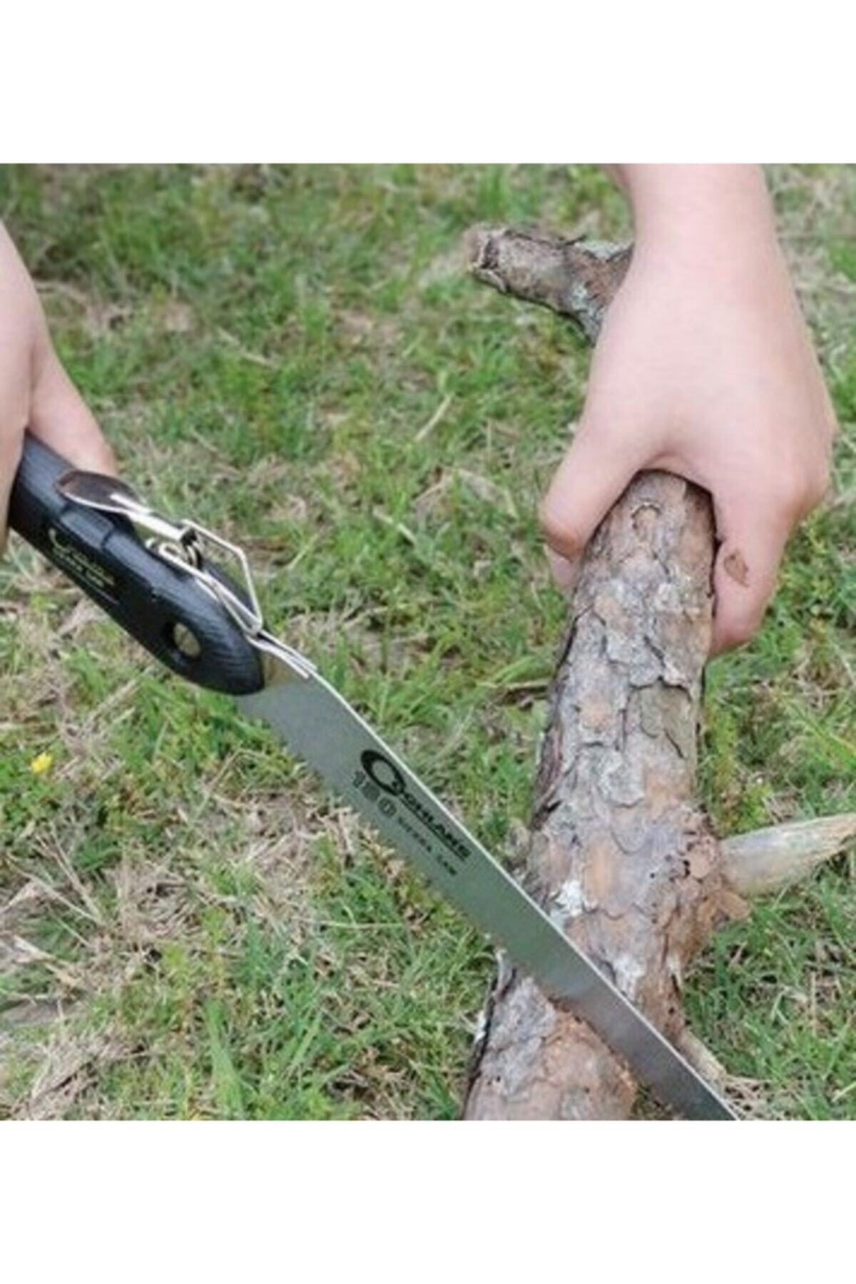 Ağaç Dal Kesme Katlanır Testere Çim Çit Ot Kesme Bahçe Düzenleme Ahşap Saplı Makası 2 Parçalı Set