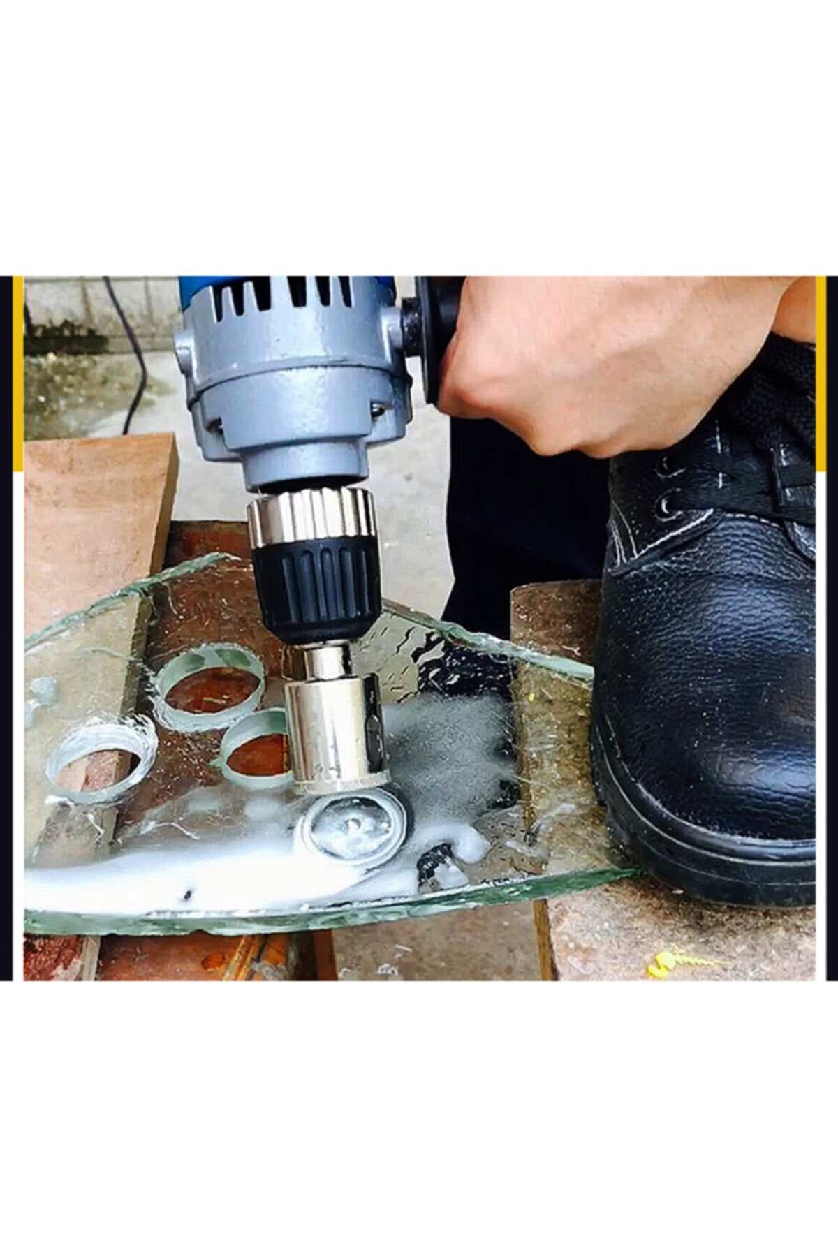 Cam Fayans Mermer Granit Delme Pancı Boru Tipi Elmas Karot Uç 12mm