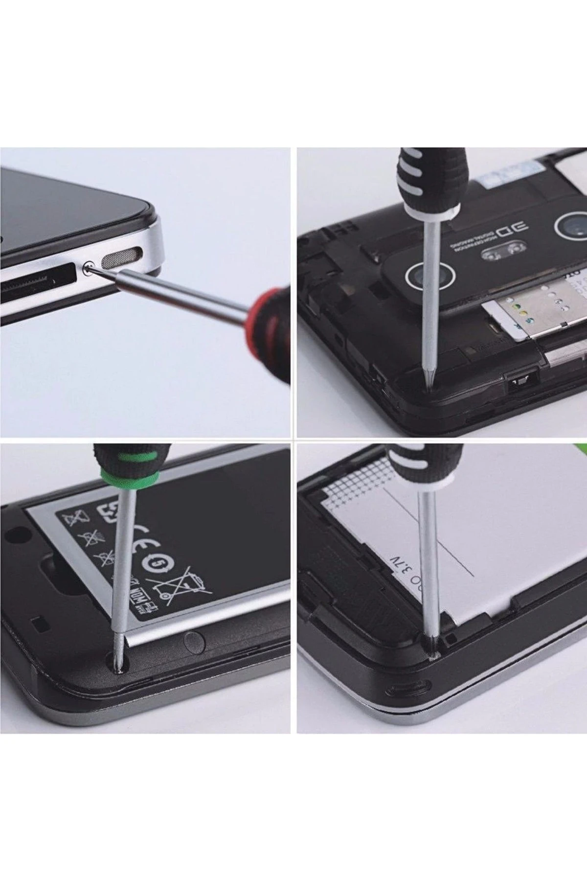 5 Parçalı Saatci Telefoncu Tornavida Tamir Takımı Seti Gözlük Mini Düz Yıldız Alyan T5 T6