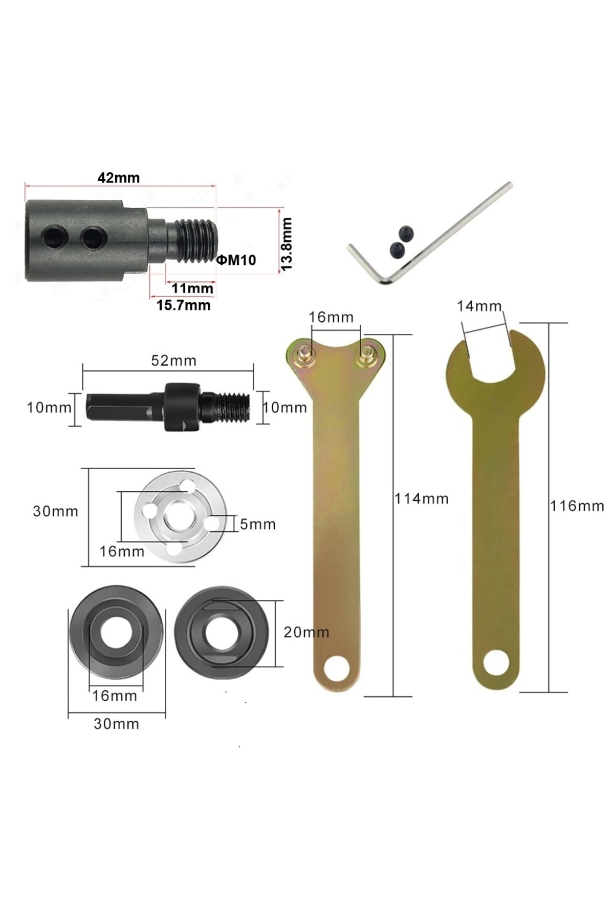 6mm Motor Kaplini Ve Matkap Için 2li Disk Bağlama Adaptör Aparat Seti Okul Proje Ödev Uygulama Arge