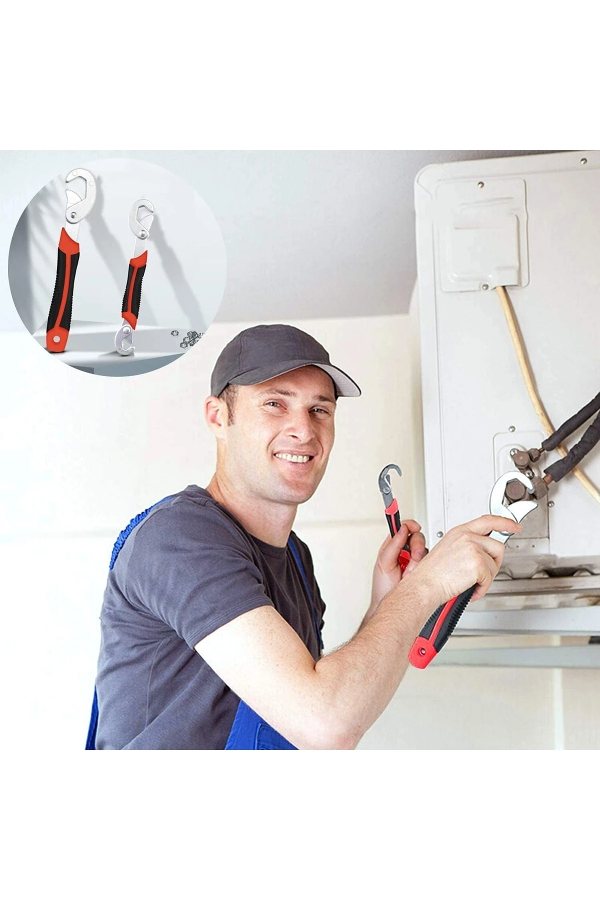 Tesisatçı Çok Fonksiyonlu Wrench Snap N Grip 8-32mm Akıllı Anahtar Ford Pense Ingiliz Anahtarı 2li