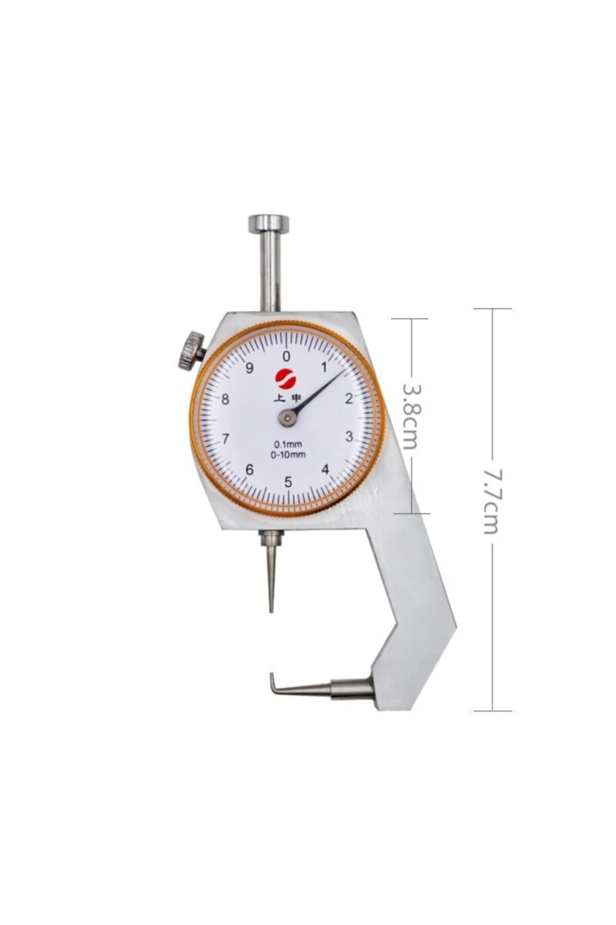 Kalınlık Ölçer Mikrometre Kumpas 0,1mm Hassas Kompratör Metal Profil Ölçme Saat Laboratuvar Ekipmanı