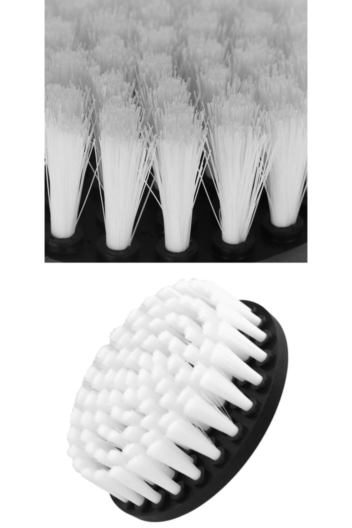 Matkap Temizlik Fırça Seti Banyo Mutfak Oto Jant Koltuk Halı Fayans Temizleme Fırça Kiti 3lü