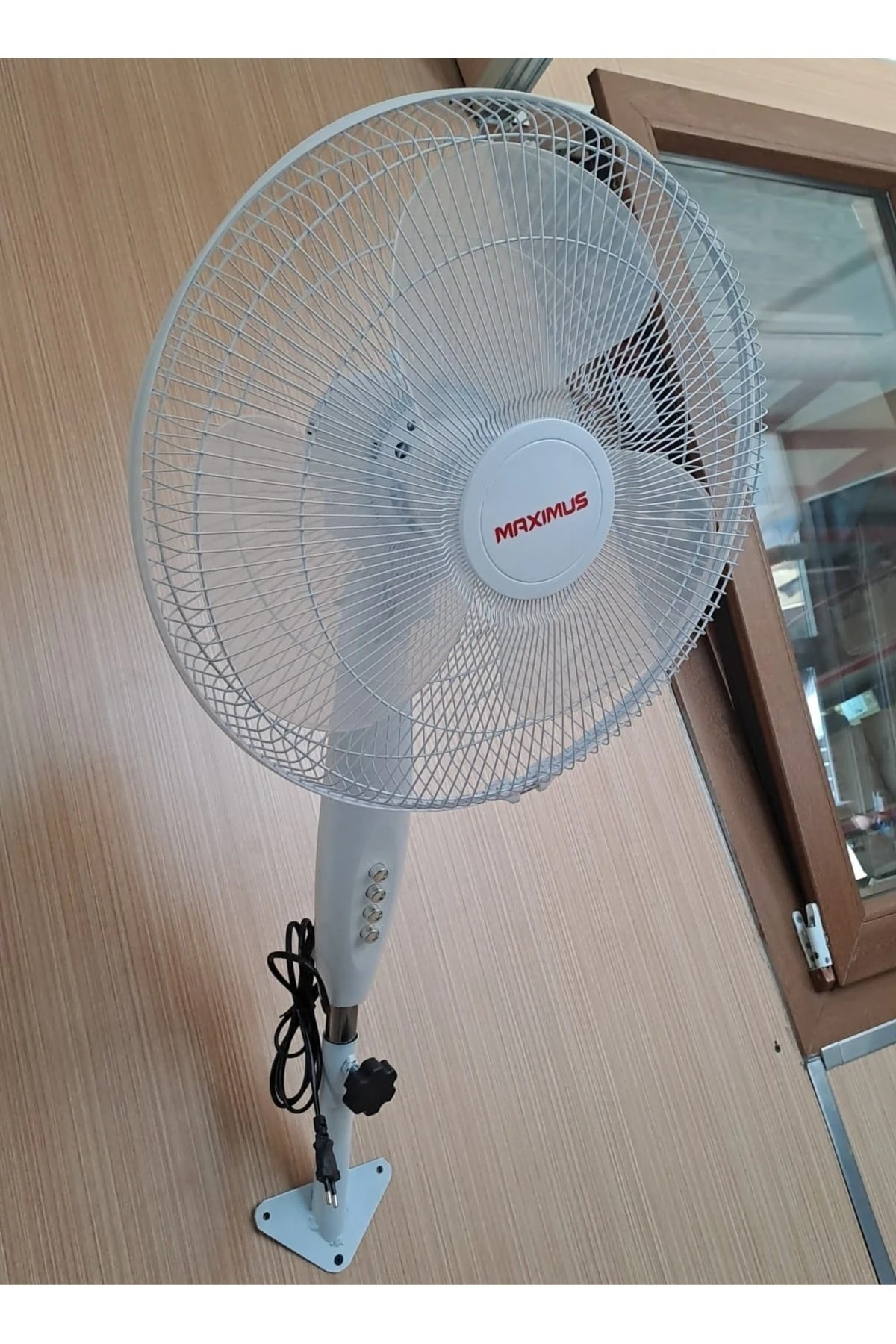 Duvar Montajlı Hava Vantilatörü Döner Kafa Duvar Için Pervane 40cm 55w Siyah Rüzgar Fanı