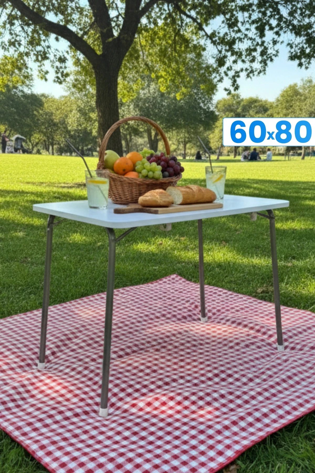 Katlanır Balkon Mutfak Piknik Ders Çalışma Masası 60x80 cm