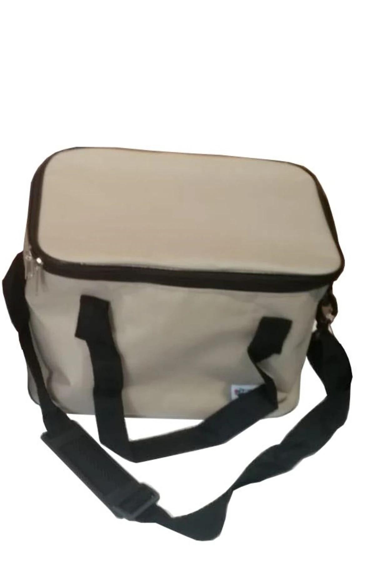 Buzluk Çanta 15 Litre Hacim Kamp Plaj Piknik Seyahat Için Isı Korumalı Termoslu Çanta Krem