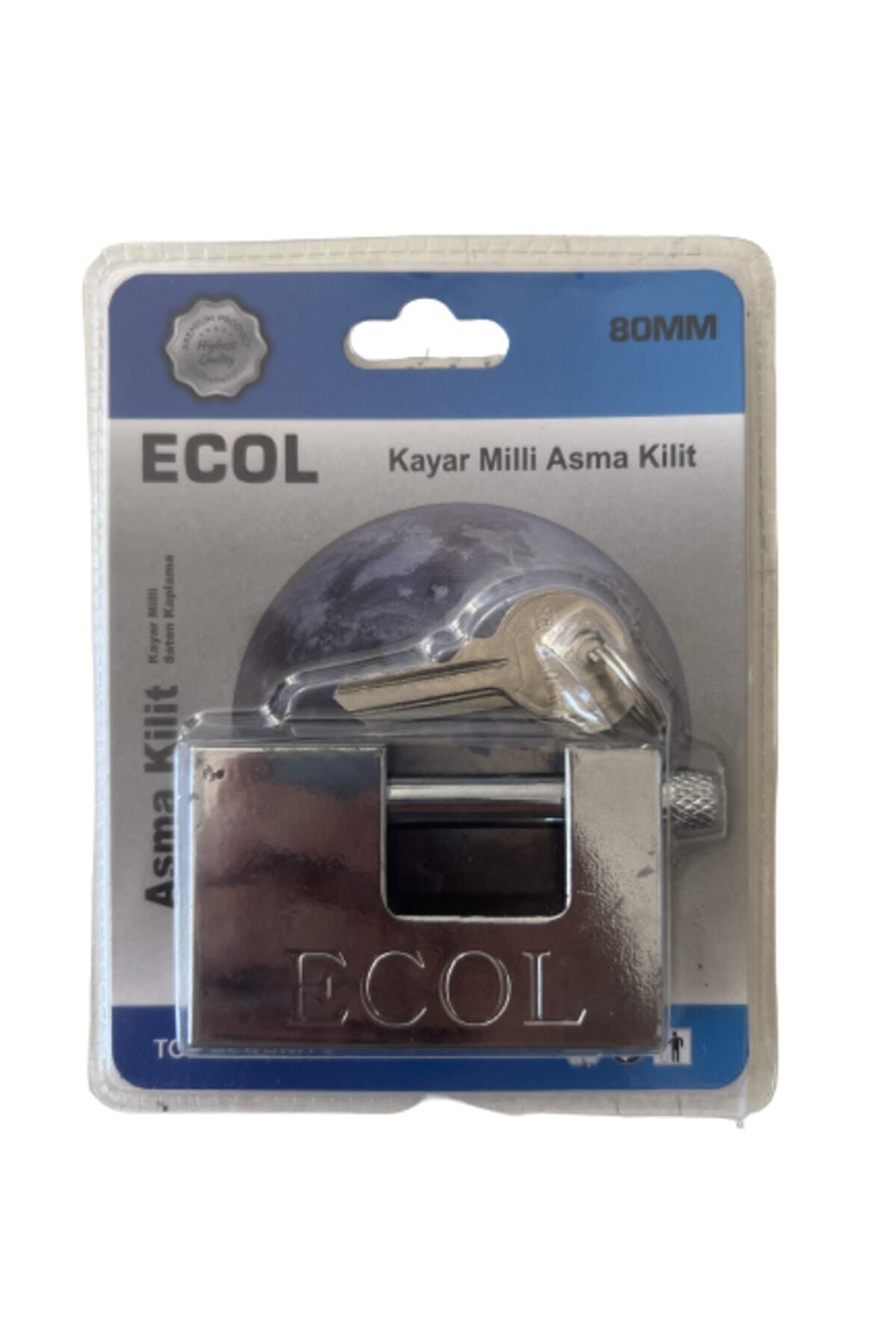 Ecol Kayar Milli Asma Kilit 80 mm