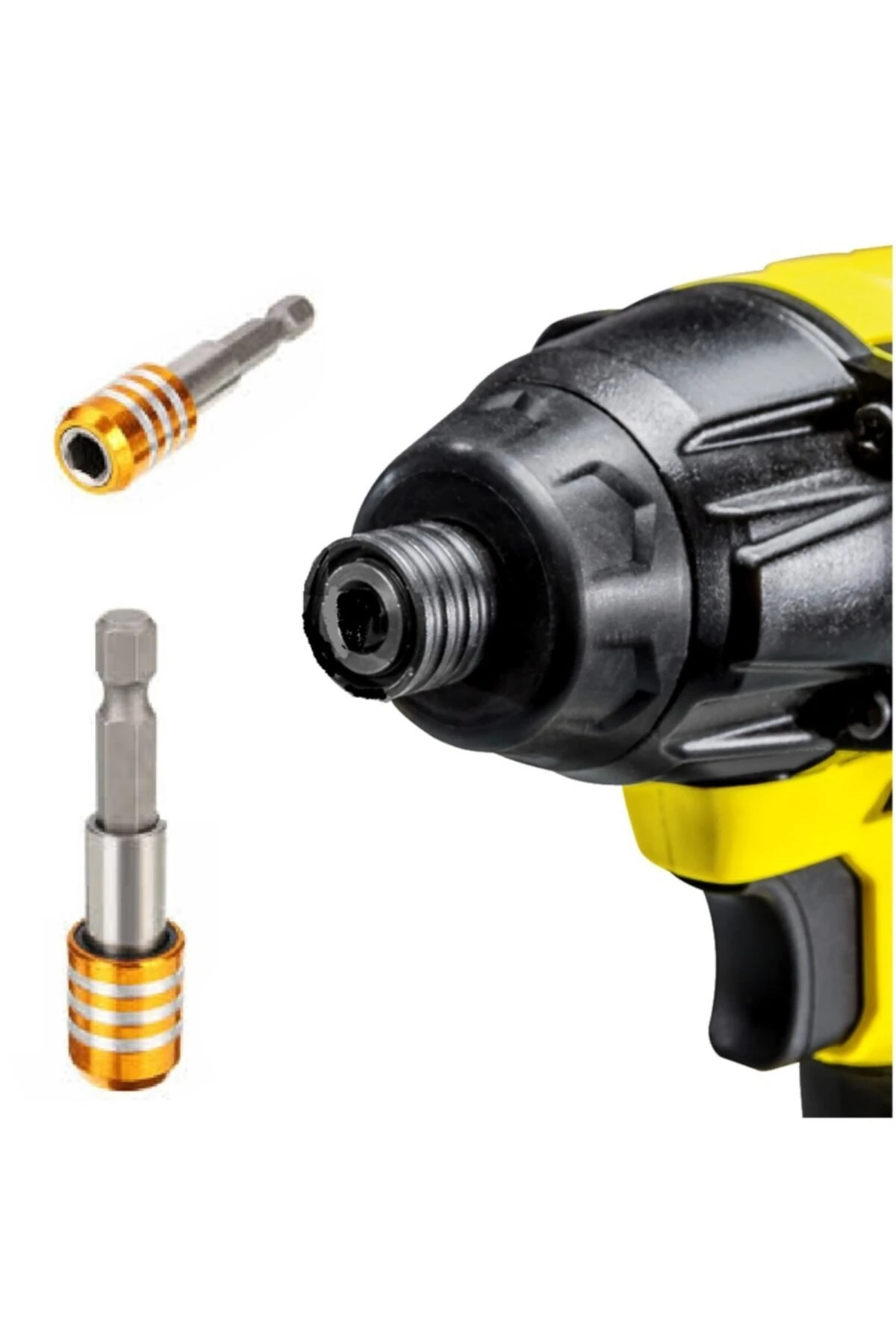 Şarjlı Vidama Matkap Için 1/4 Hex Adaptörlü Mandren Köşe Vidalama Hızlı Bits Adaptör Seti 3 Parça