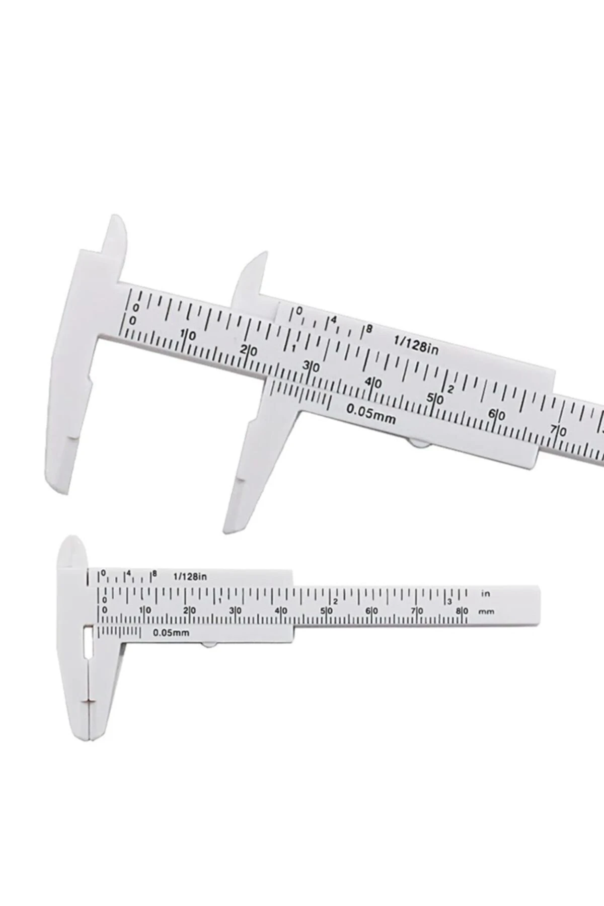 Taşınabilir Kalibreli 80mm Plastik Kaş Estetik Ölçüm Kumpas Cetvel Plastik Kalıcı Makyaj Ölçüm Aracı