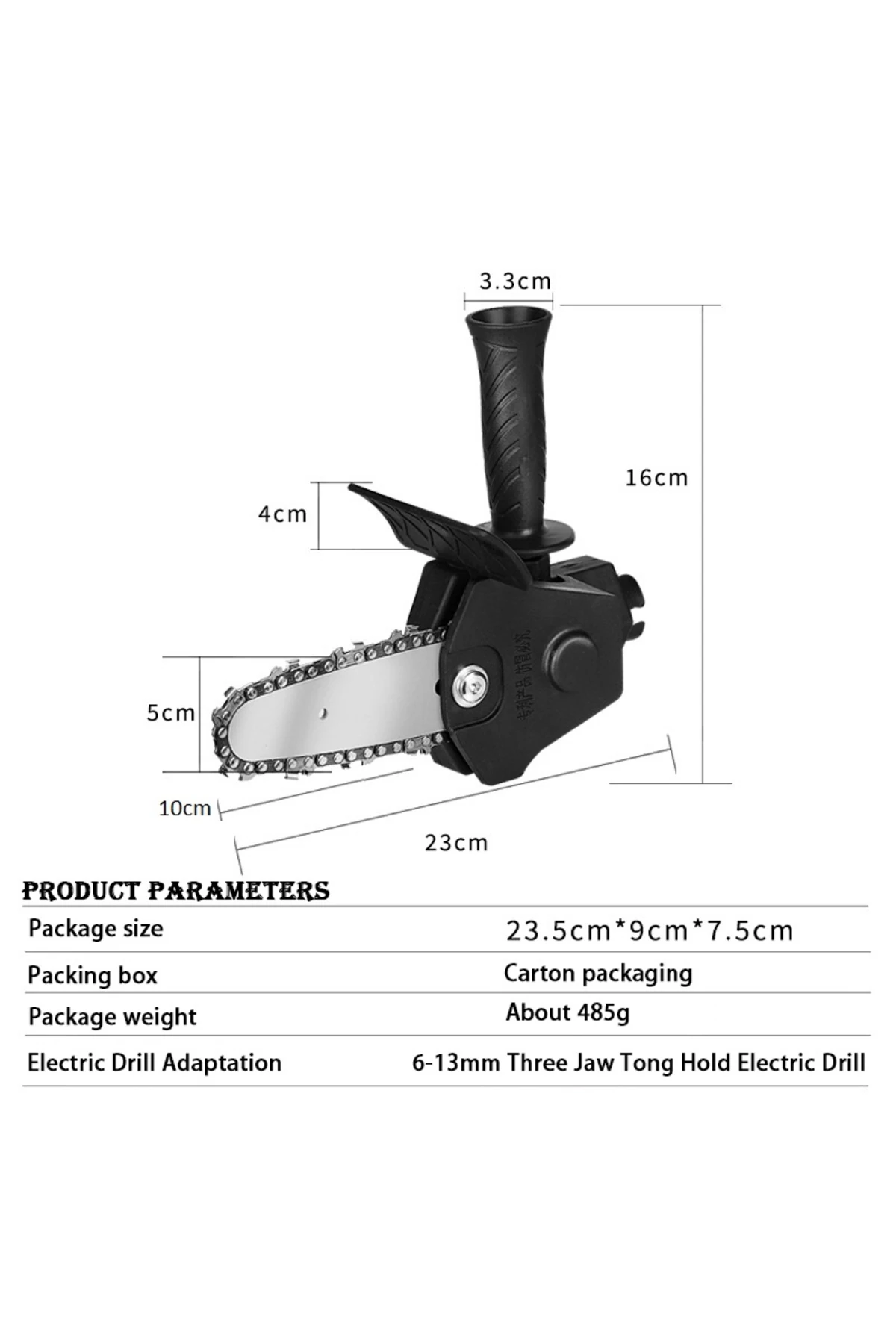 Zincirli Testere Dönüştürücü Şarjlı Elektrikli Matkap Için Taşınabilir Ahşap Testere Adaptörü