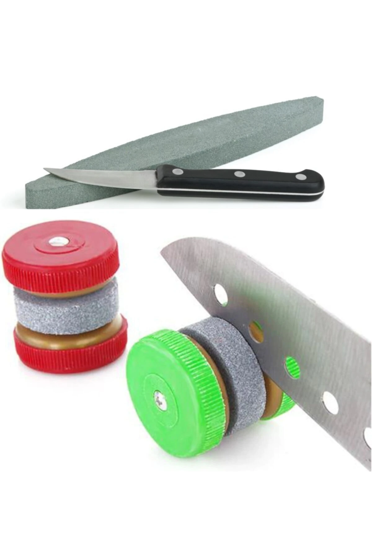 Bıçak Satır Nacak Makas Bileme Değirmen Taşı Doğal Kum Mutfak Biley Taşı Tırpan Bileme Taşı Seti