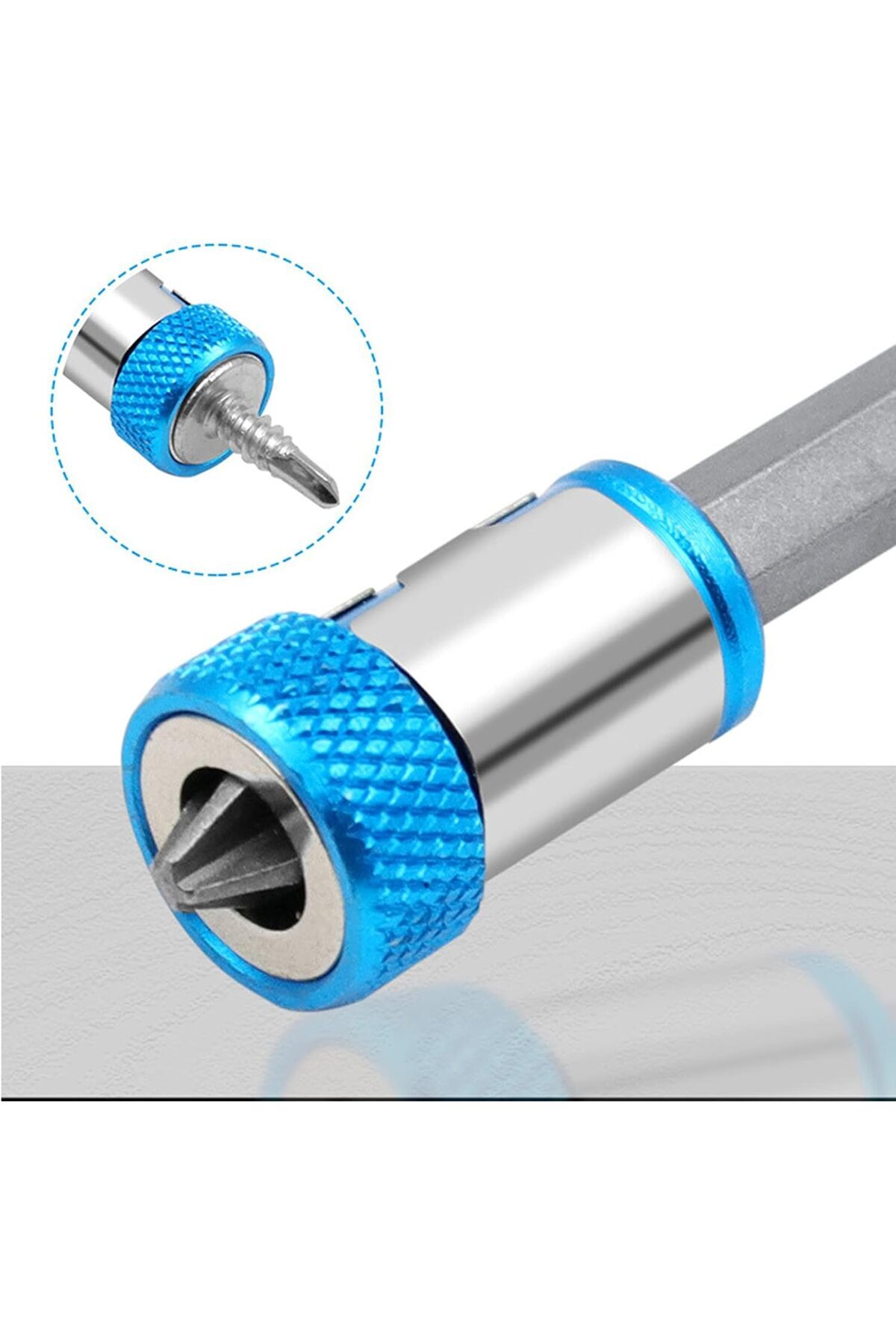 Manyetik mıknatıslama halkası Manyetik Vida Tutucu  hex 1/4 ph pz yıldız matkap ucu için güçlü 2li