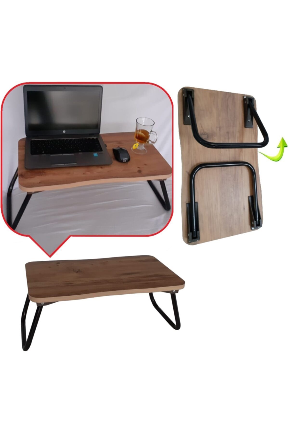 Servis Çalışma Yemek Sehpası Bilgisayar Notebook Laptop Çalışma Masası Pratik Katlanır Ayaklı