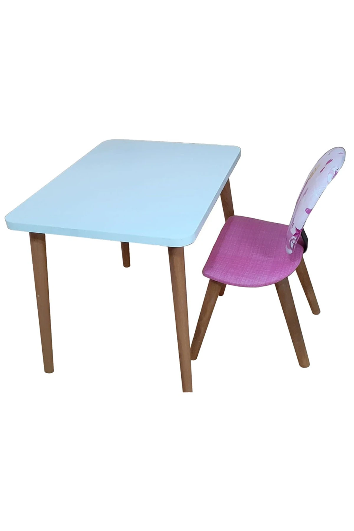 Ilk Ofisim Serisi Pembe Prenses Çocuk Ders Çalışma Oyun Faliyet Masa Takımı