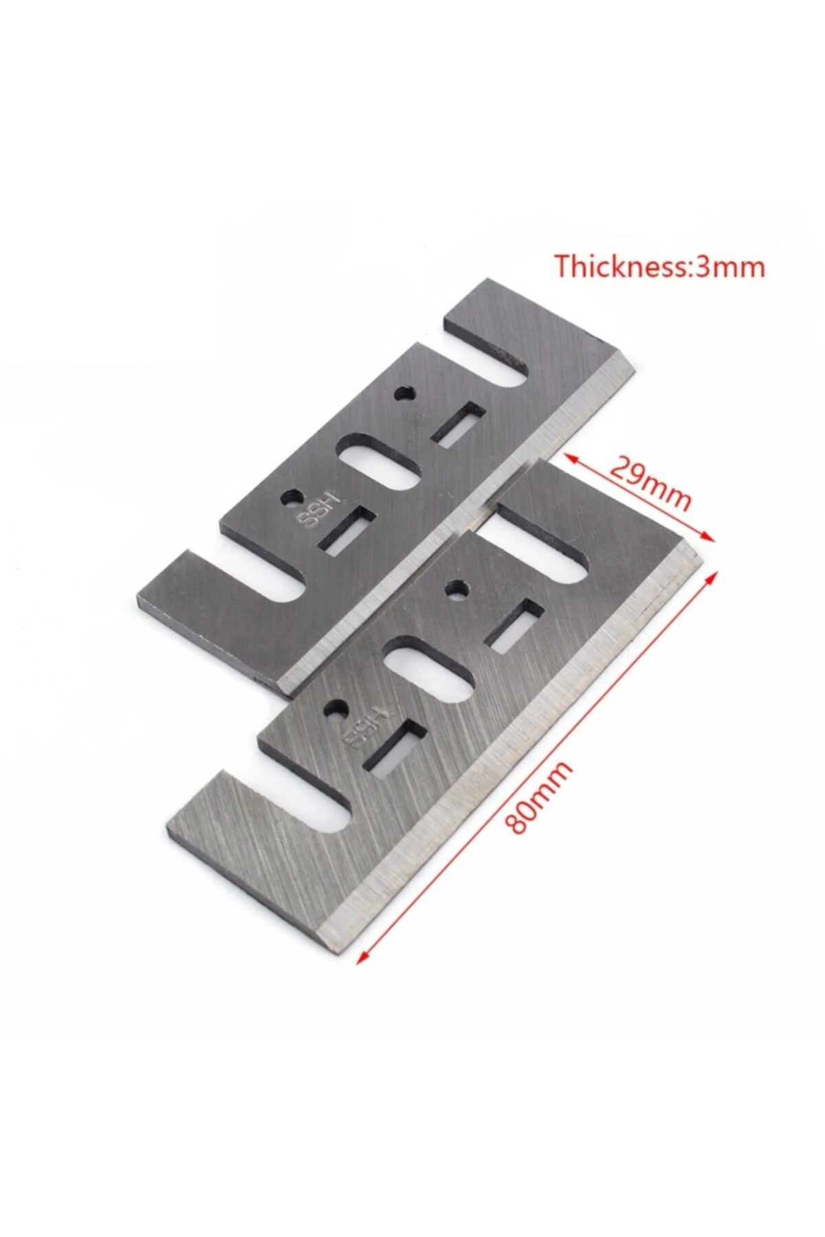 Planya Rende Makinası Için Bıçak Elektrikli Rende Makina Kesici Takım Bıçağı 2li Set