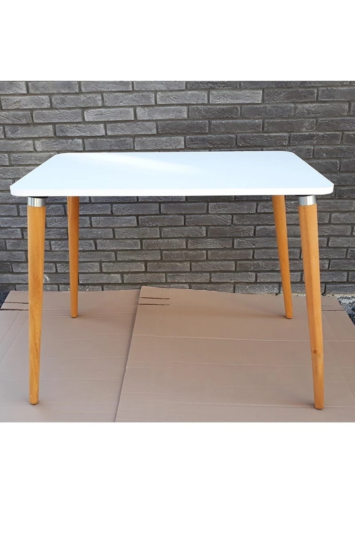 masif Gürgen Konik Ahşap Ayak M8 Vidalı ve Montaj Aparatlı açılı tabla Masa ayağı