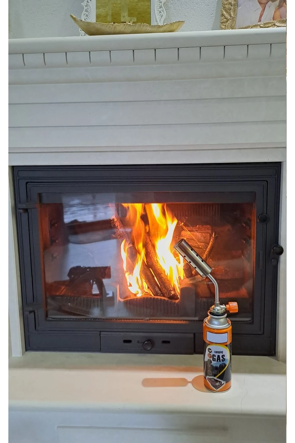 Şömine Yakma Yüksek Alevli Pürmüz Torch Yakma Barbekü Odun Kömür Tutuşturma Tabancası