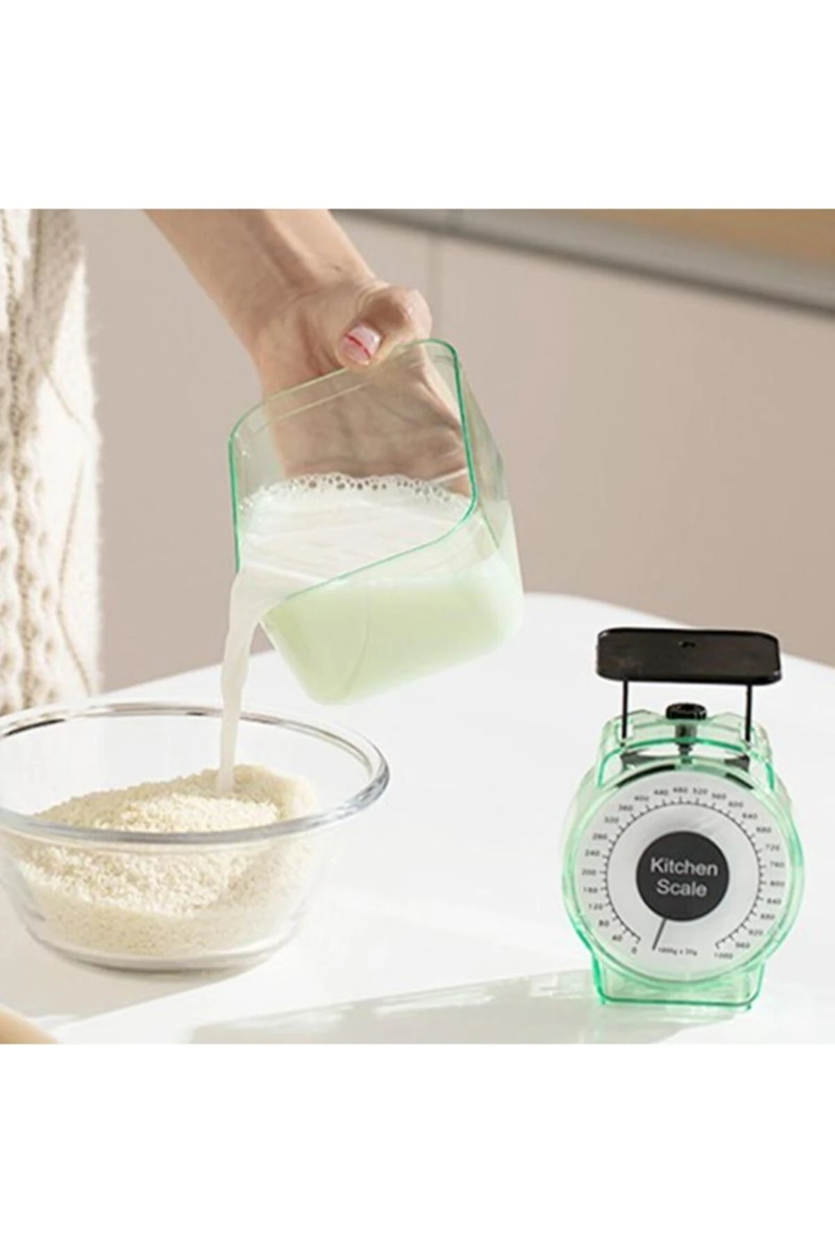 1 Kg Hassas Mekanik Mutfak Tartısı Gıda Litre Ölçer Dara Ölçekli Hassas Terazi Mekanik Tartı Kantar