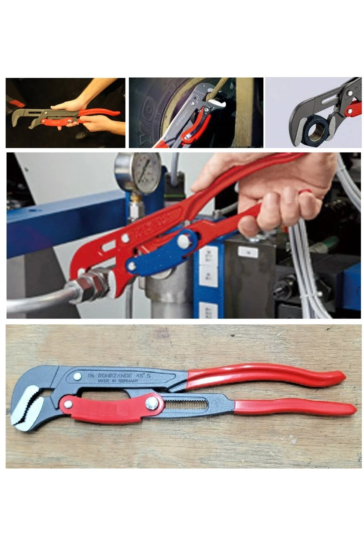 Fort Pense Papağan Pense ingiliz boru anahtarı Yaylı Ayarlı Düğmeli Cobra Musluk Boru Anahtar