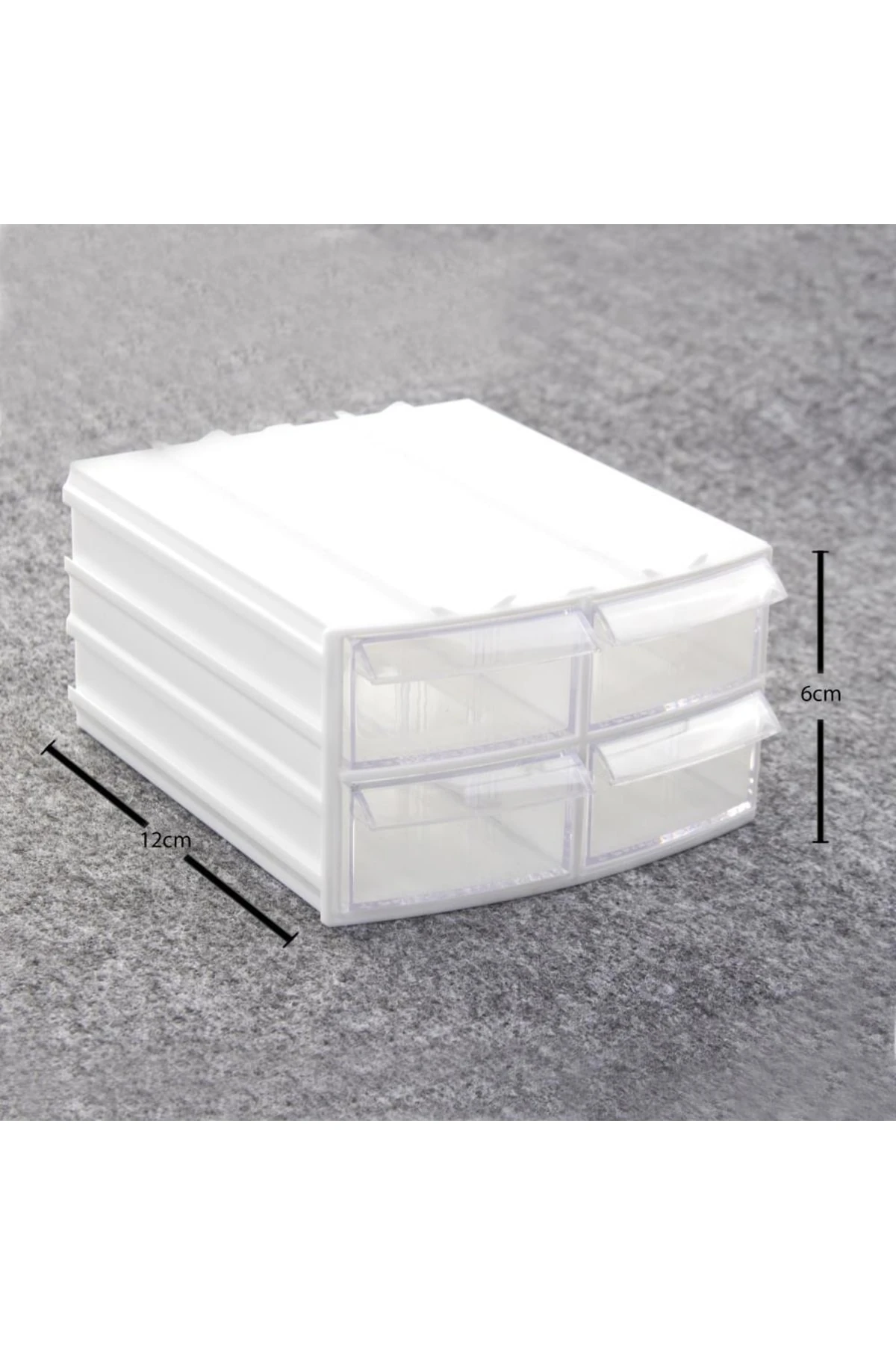 Şeffaf Çekmeceli Organizer Kutu 8 Kutu 32 Bölmeli Dremel Gravür Boncuk Mücevher Saklama Kutusu