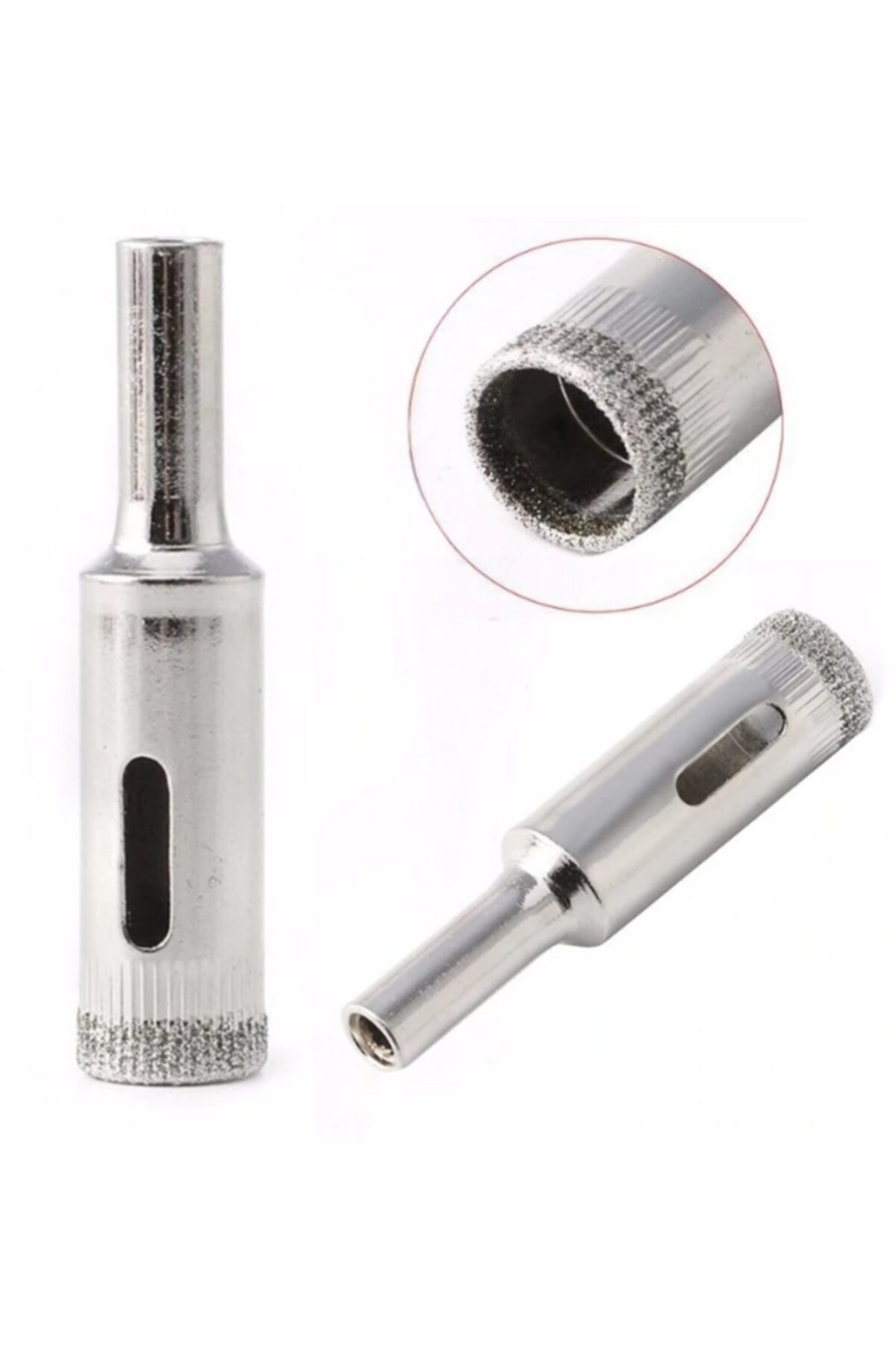 Mermer Granit Fayans Cam Yuvarlak Delme Pancı 10mm 12mm 14mm Elmas Uç Delik Açma Matkap Karot 3 Lü
