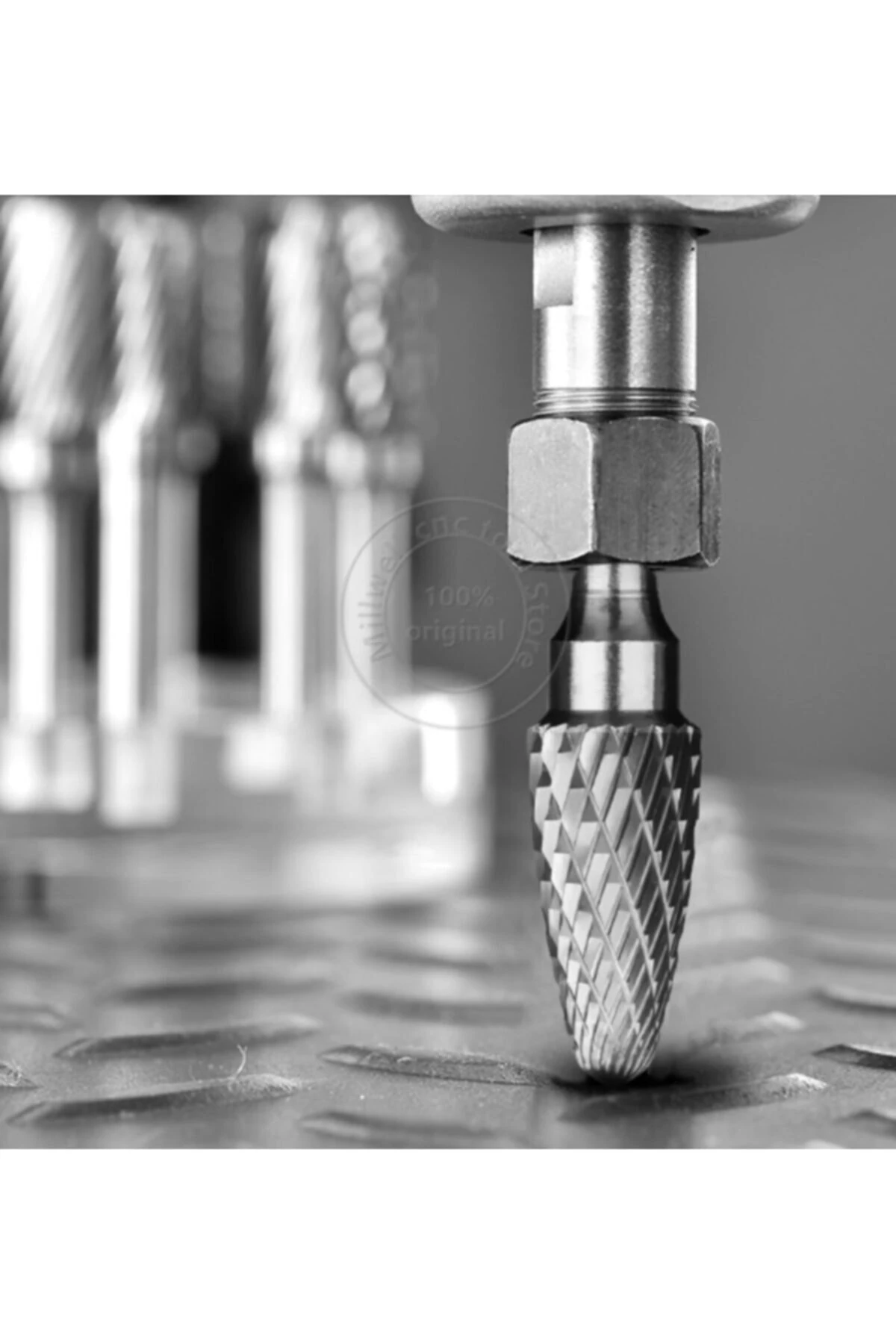 Kalıpçı Taşlama Carbide Cnc Router Için Freze Karbür Uç Sert Malzeme Takımı 3 Parça Set