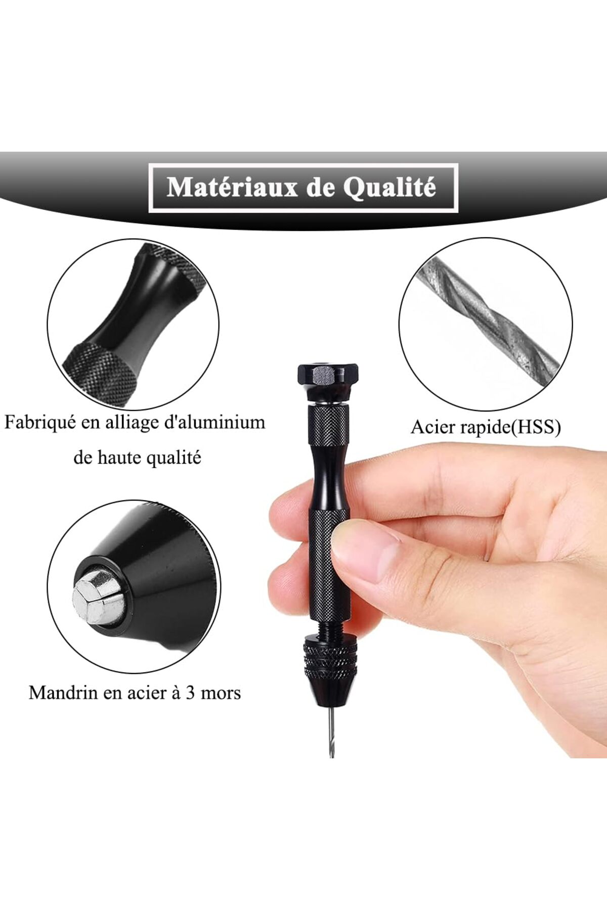 Mini El matkap 25li matkap ucu 0,5 – 3,0 mm Hassas el matkabı seti metal ahşap kuyumcu model yapımı