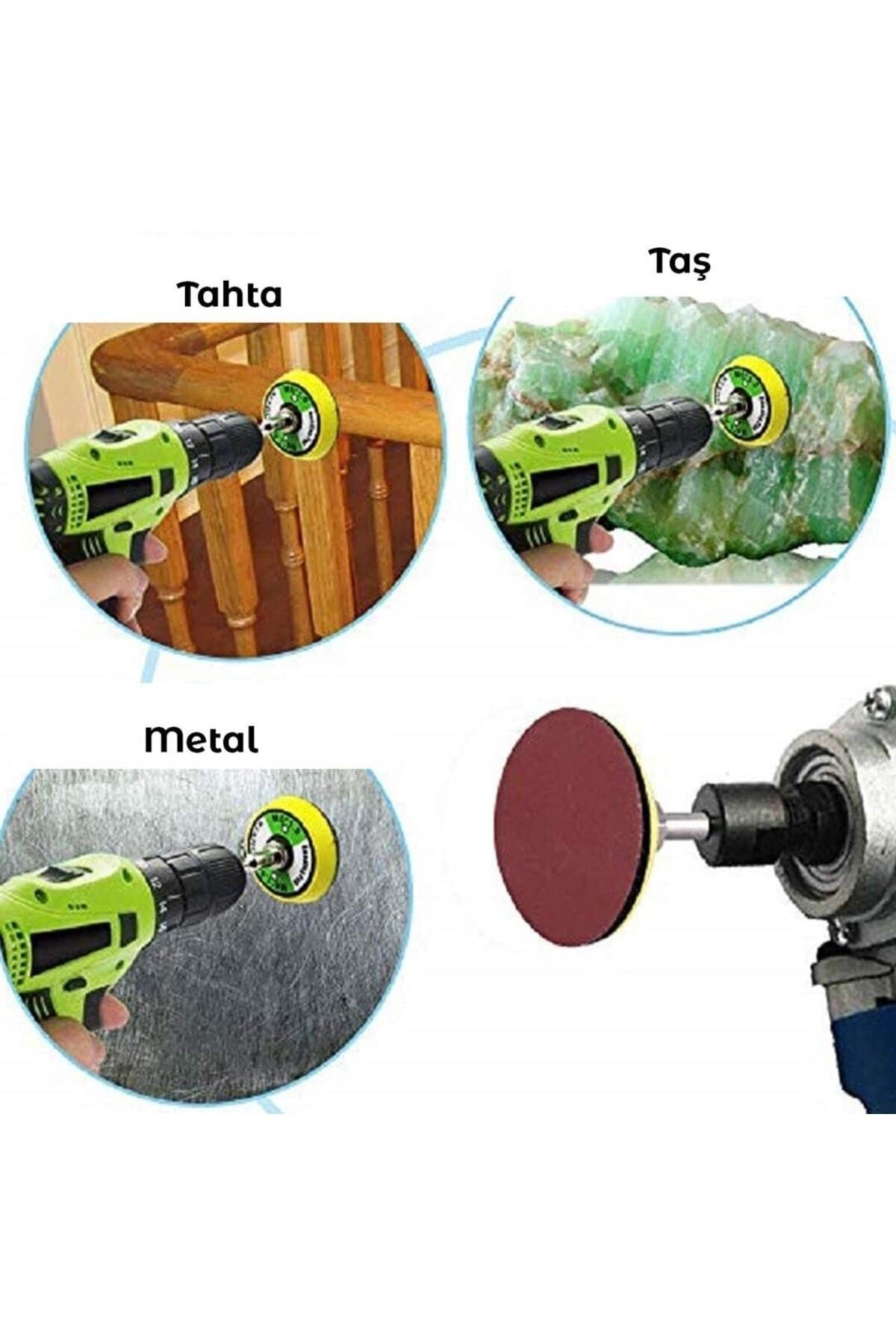 Mini Gravür Makineleri Için Mop Cırt Taban Flap Disk Silindir Zımpara Seti 70 Parça Takım